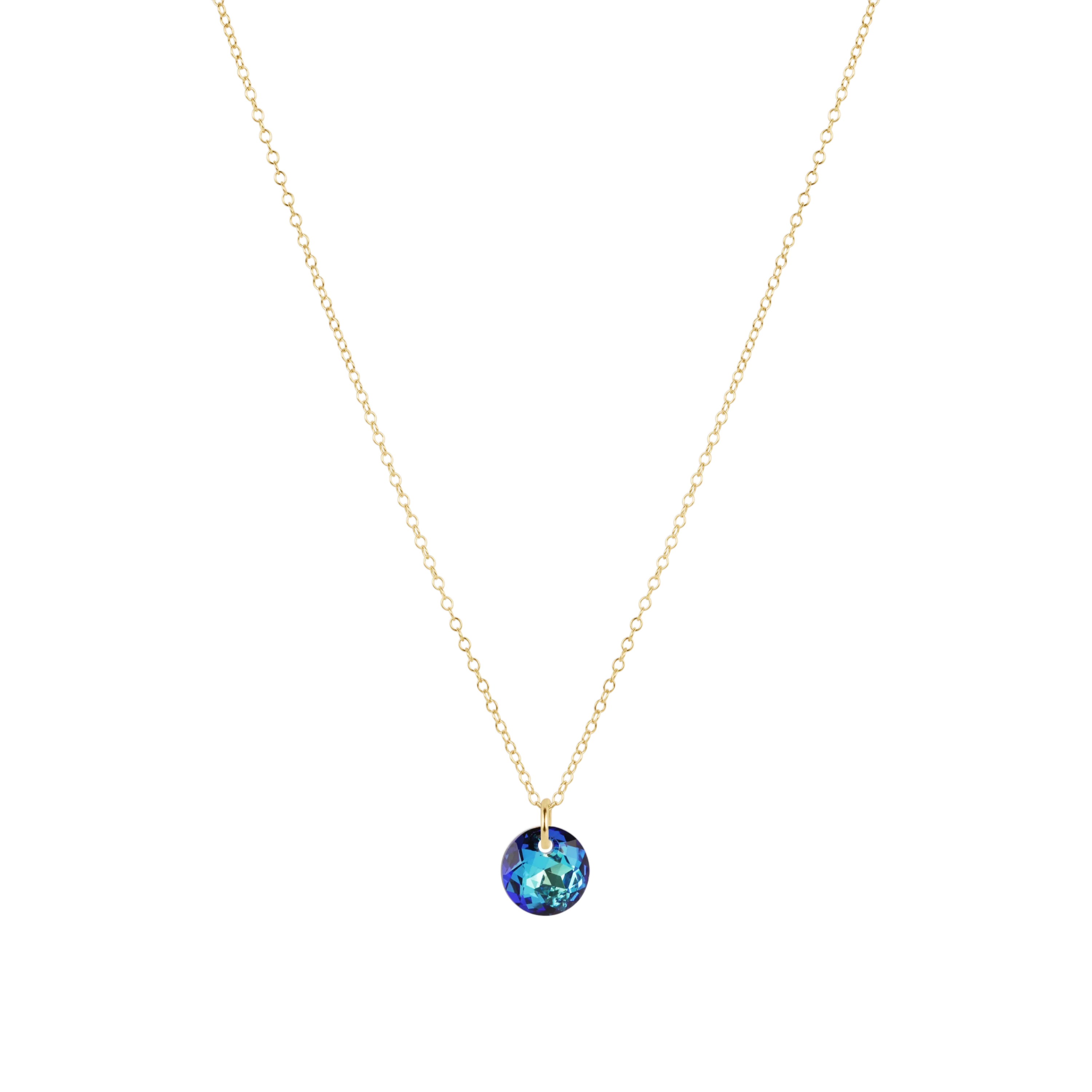16" Necklace Gold - Reflection Small Charm - Dec