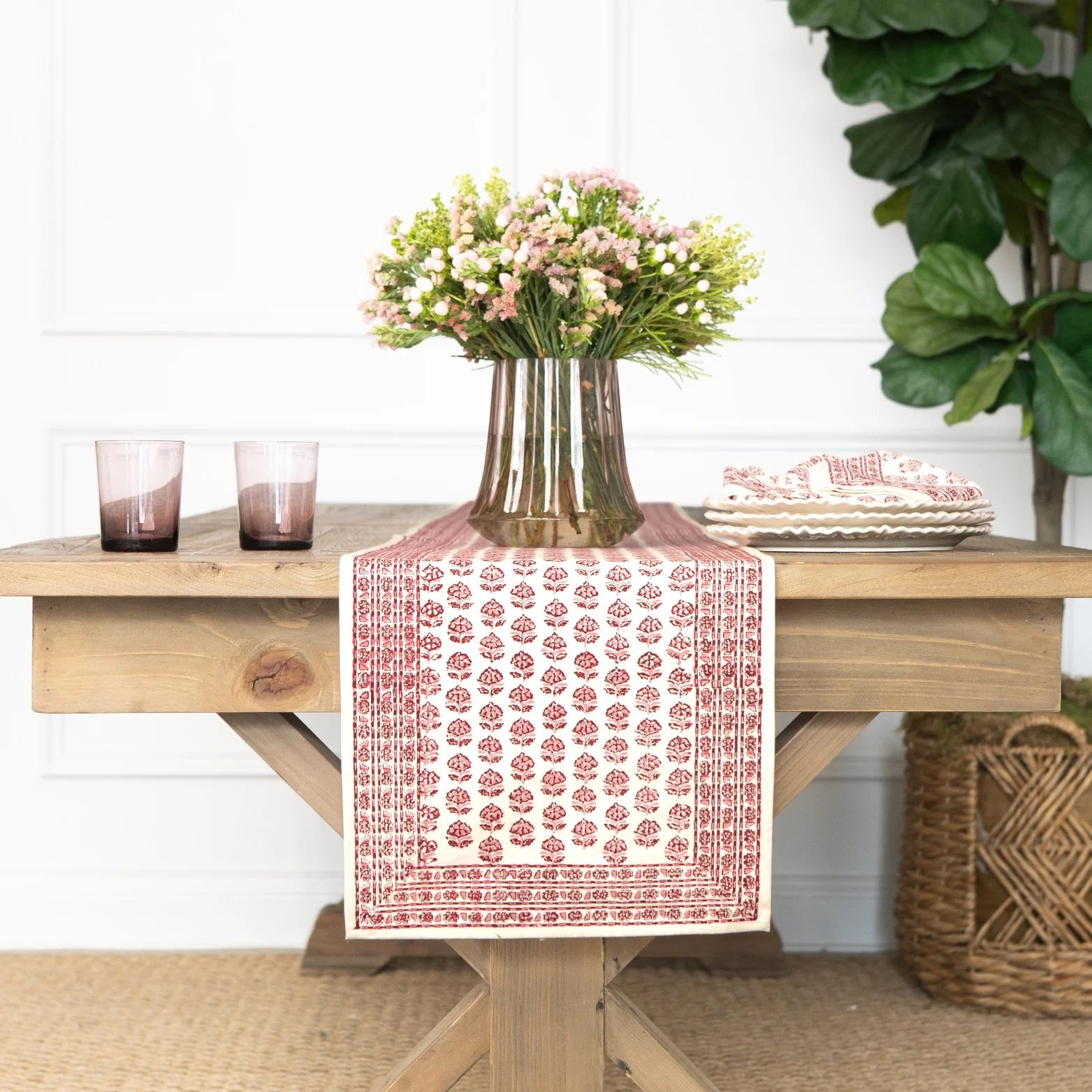 Elise Rose Table Runner