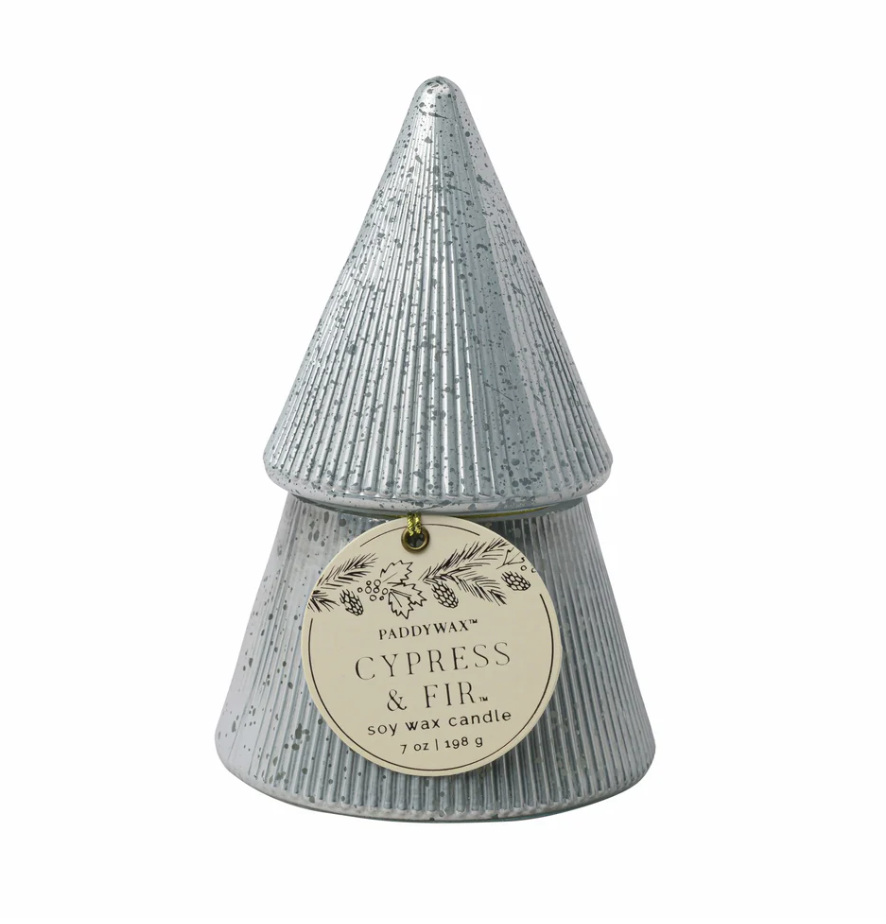 White Stacked Tree-Cypress & Fir