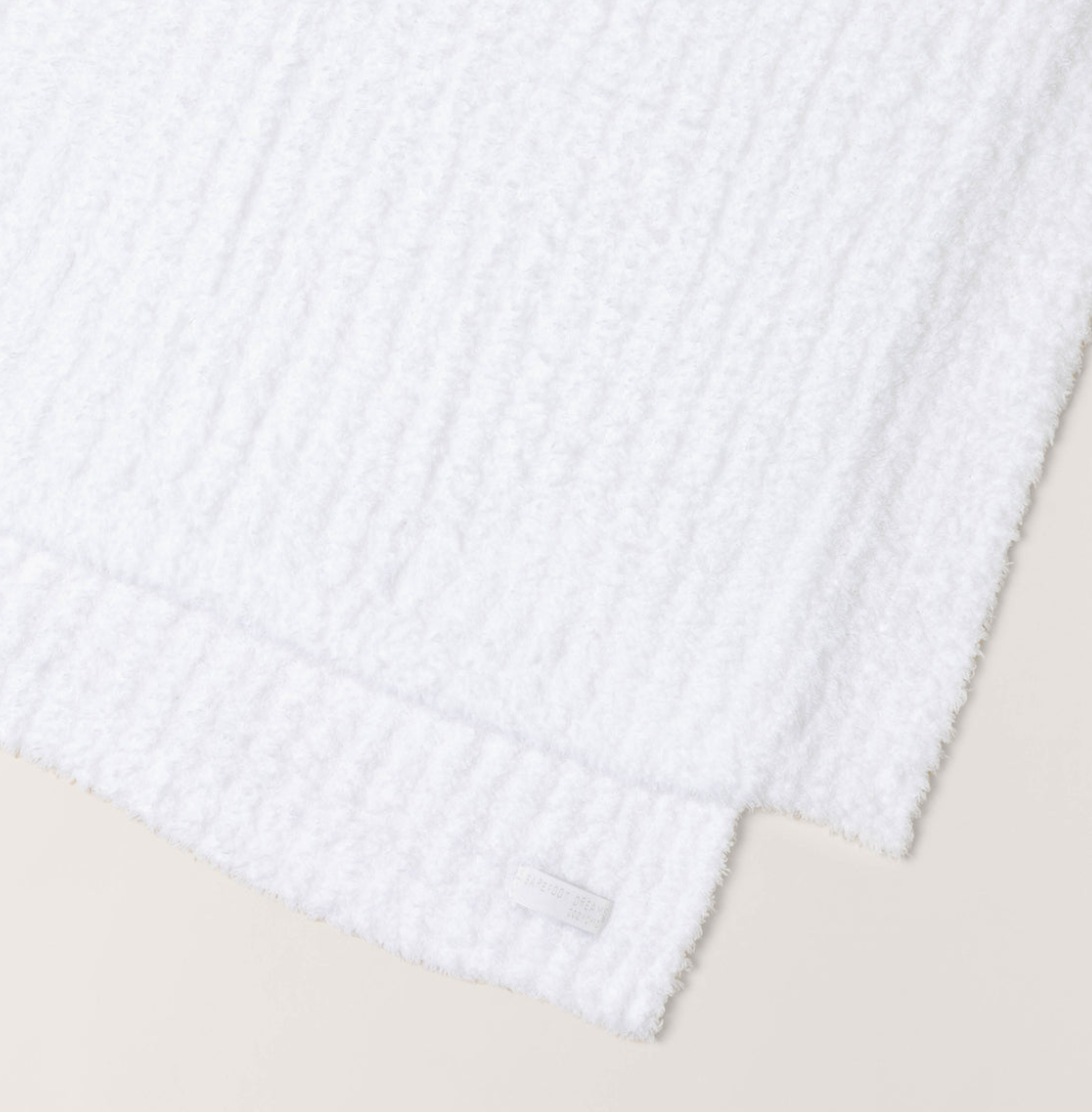 Barefoot Dreams- Ribbed Blanket- White