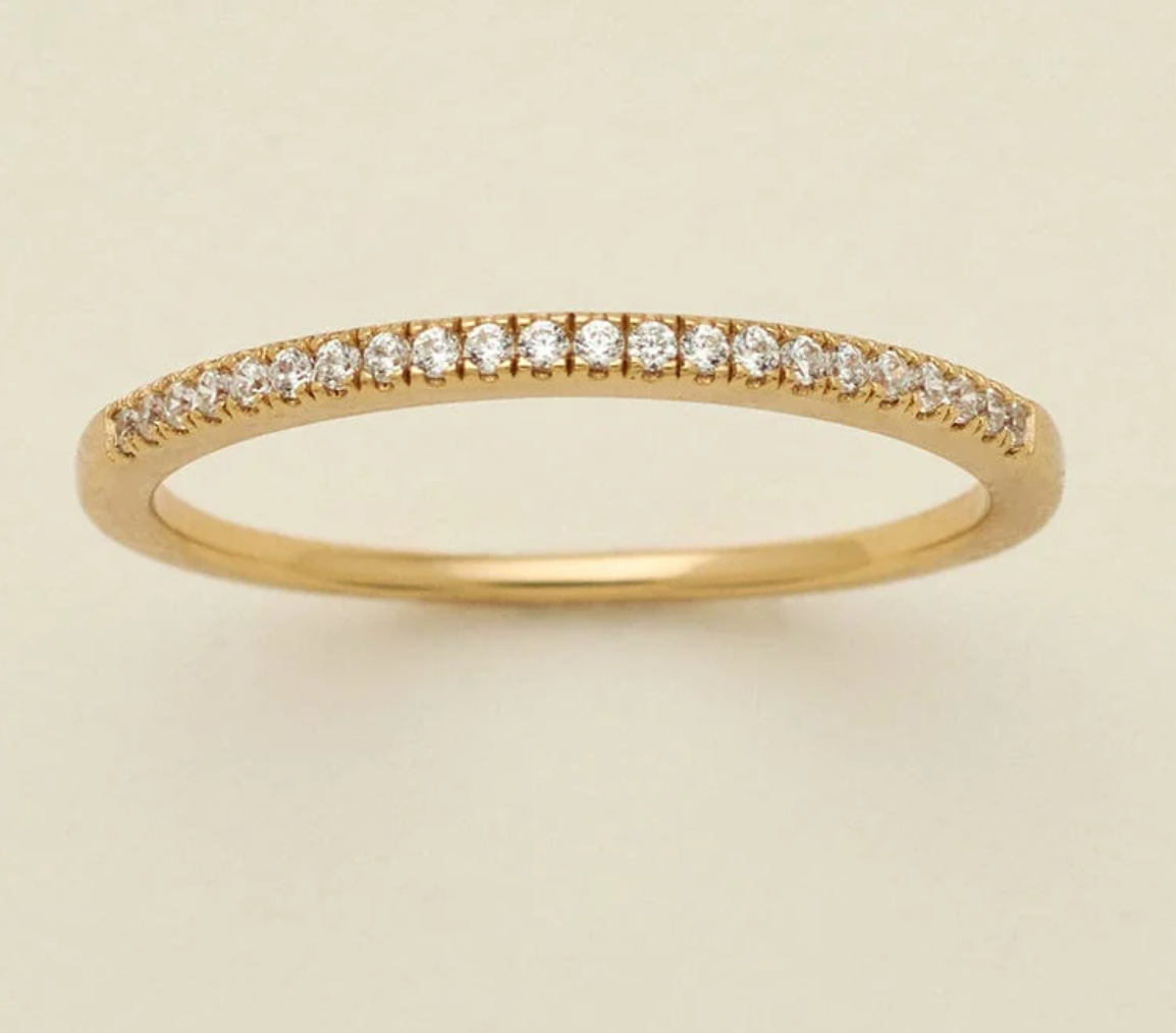 Birthstone Stackable Ring GOLD