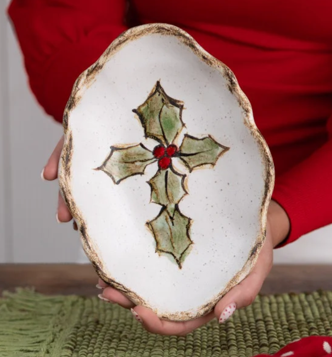 Holly Cross Dish
