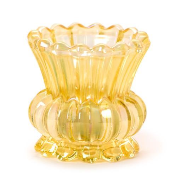 Iridescent Tealight / Bud Flower Vase