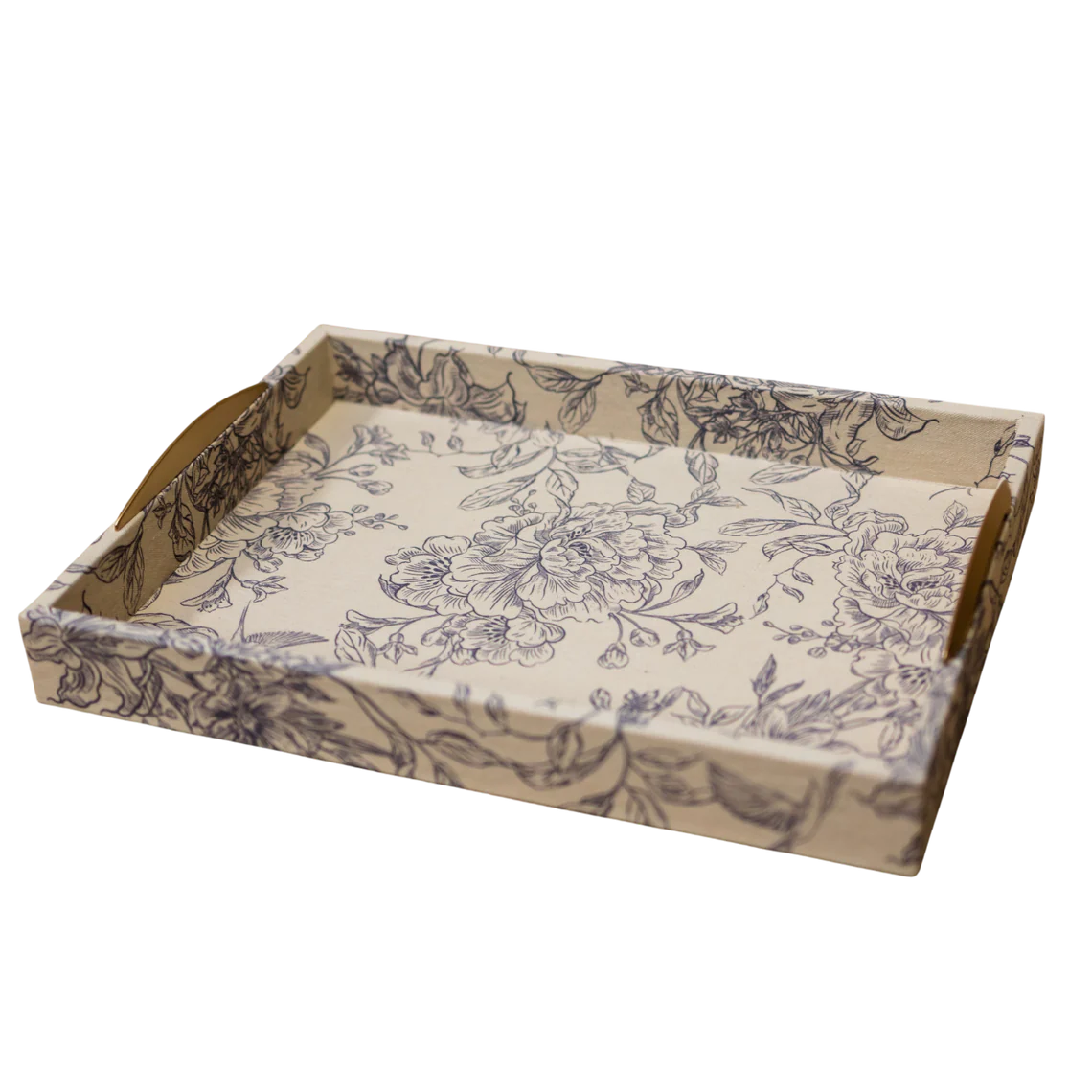 Floral Canvas Tray