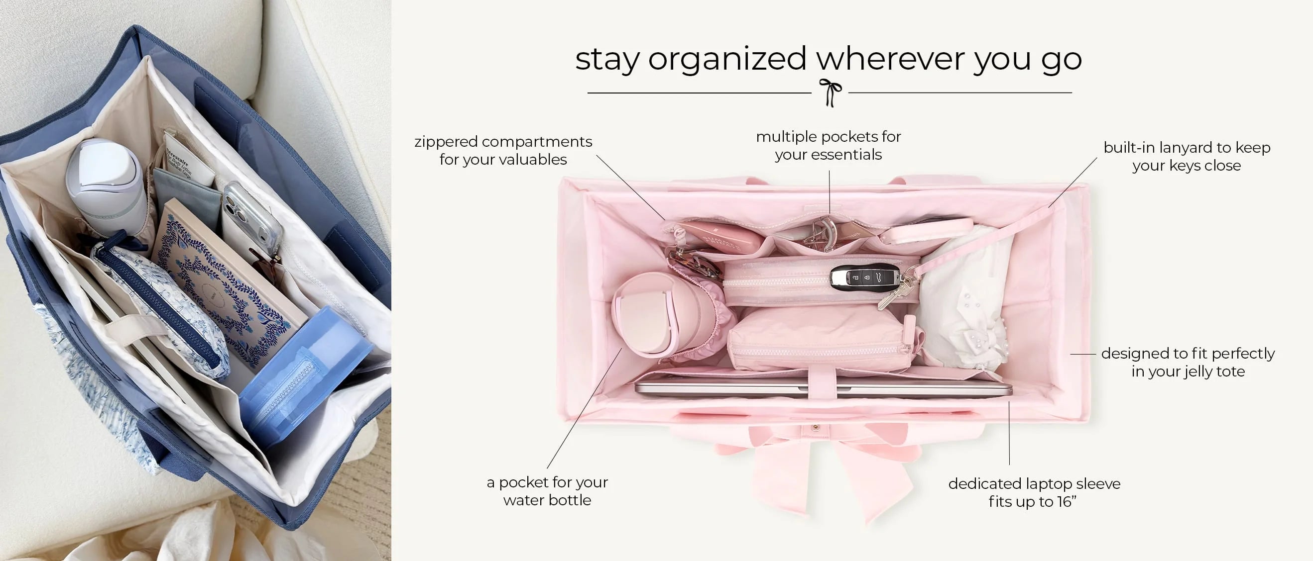 Case-Mate Tote Organizer- Oxford Navy