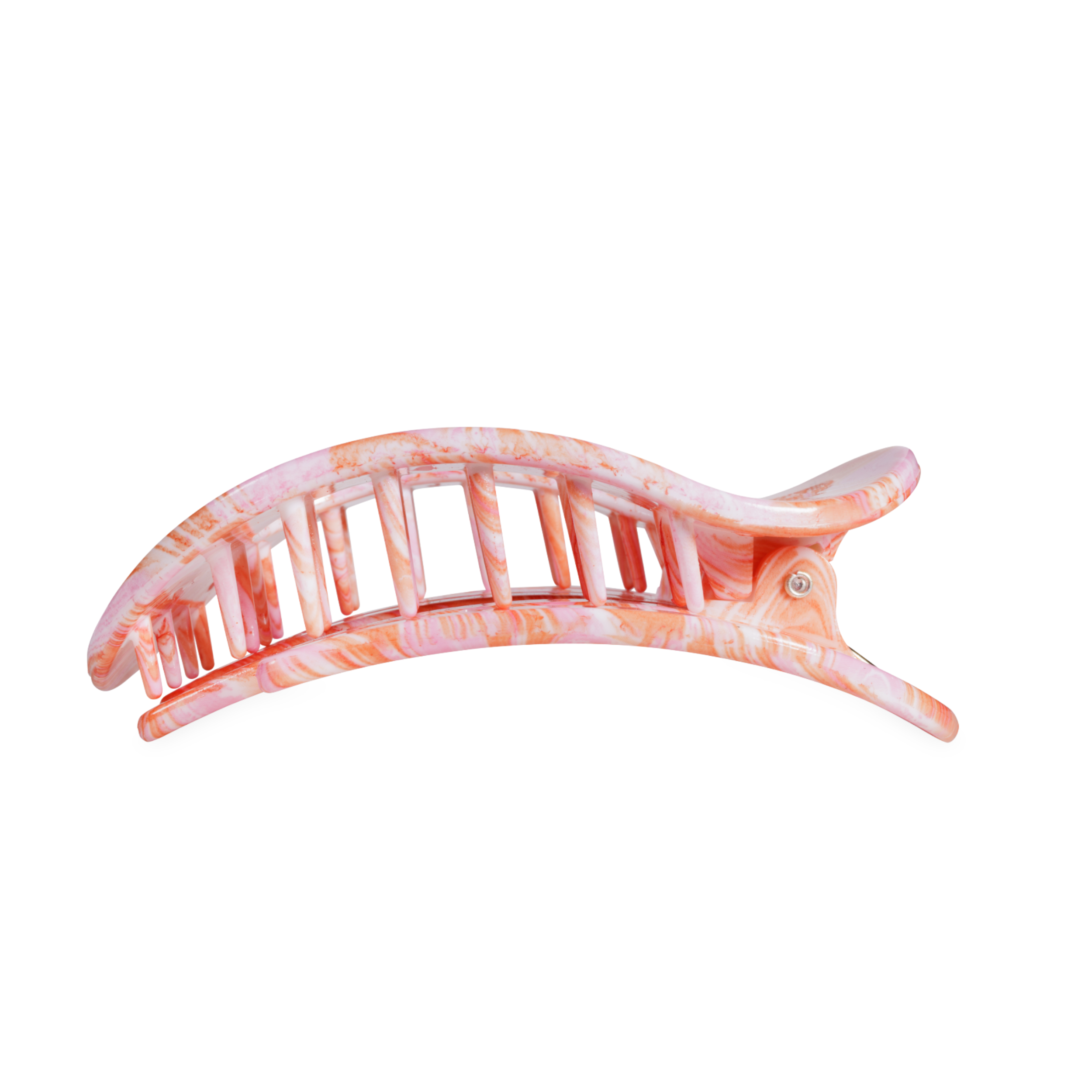TELETIES - Just Keep Swimming | Large | Flat Round Hair Clip