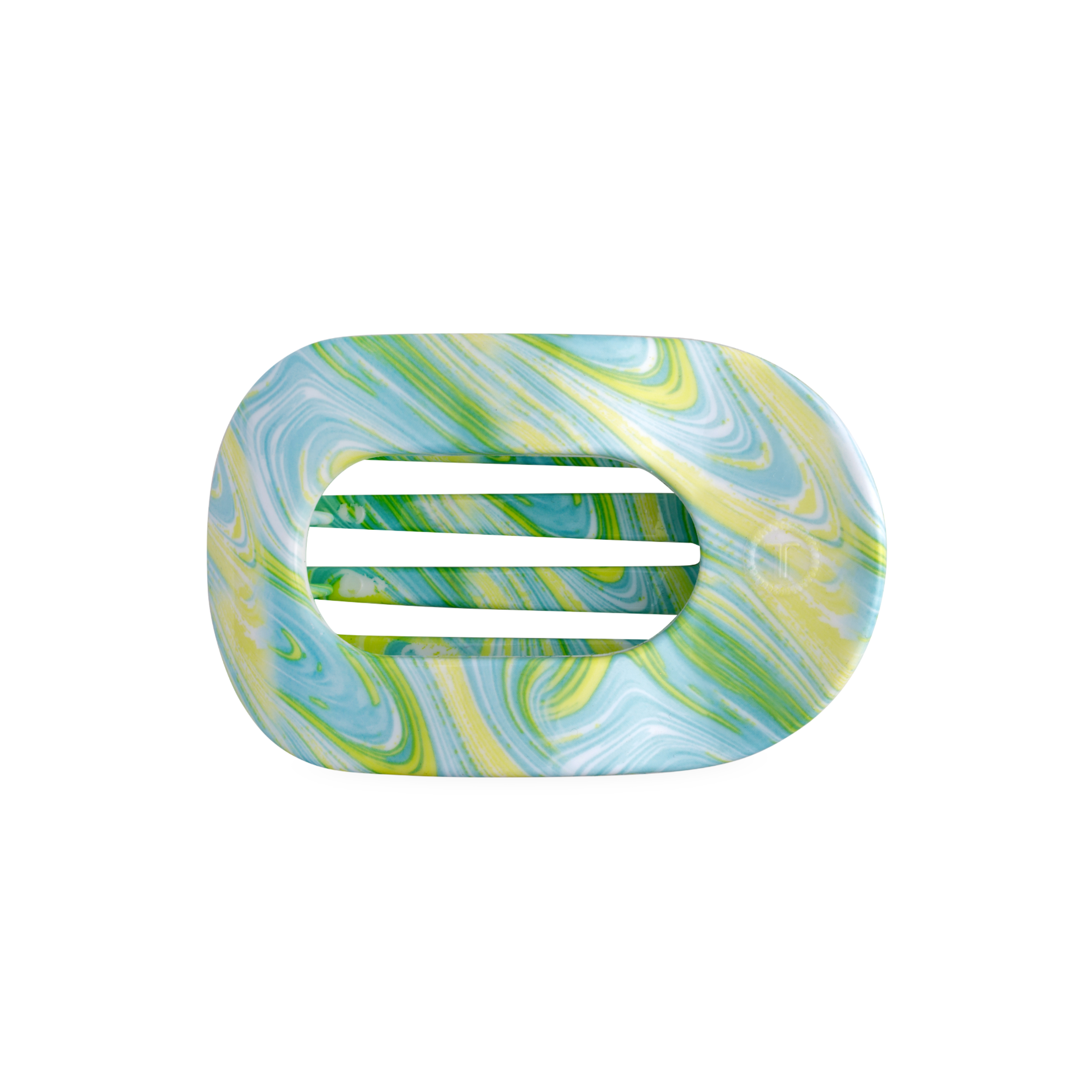 TELETIES - By the Sea Shore | Medium | Flat Round Hair Clip