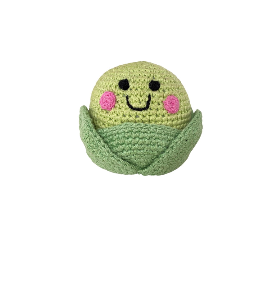Pebble Rattle- Lettuce