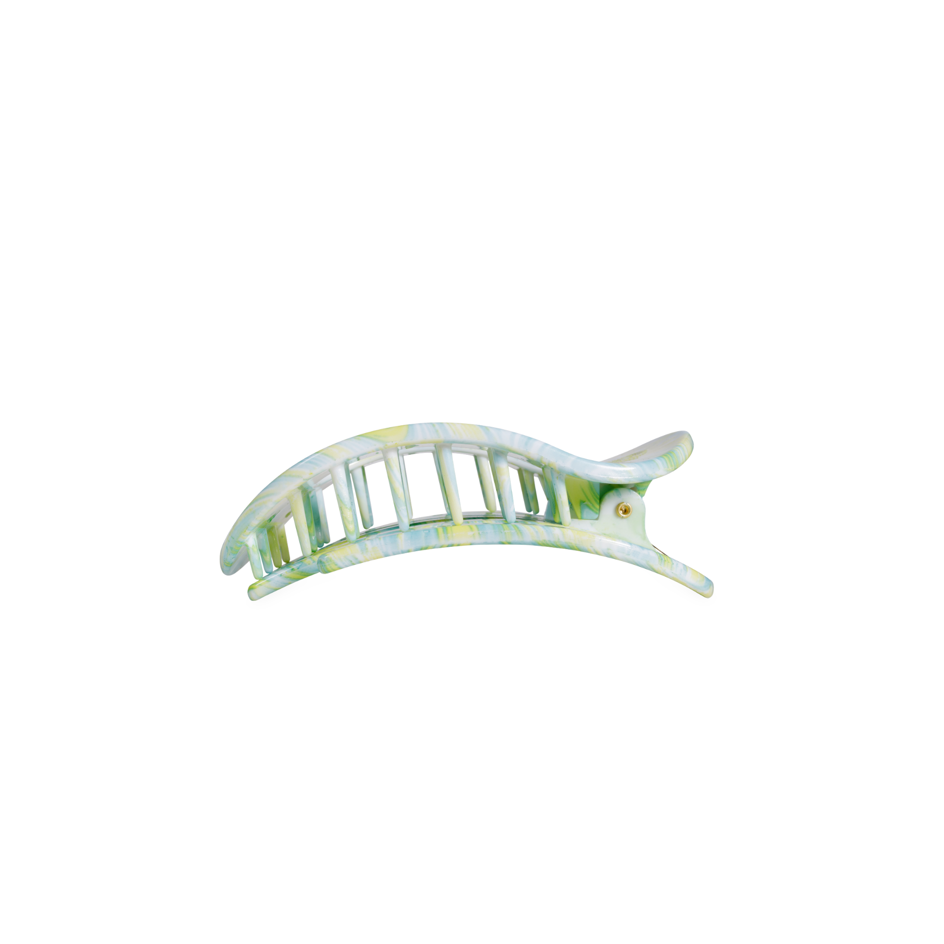 TELETIES - By the Sea Shore | Small | Flat Round Hair Clip