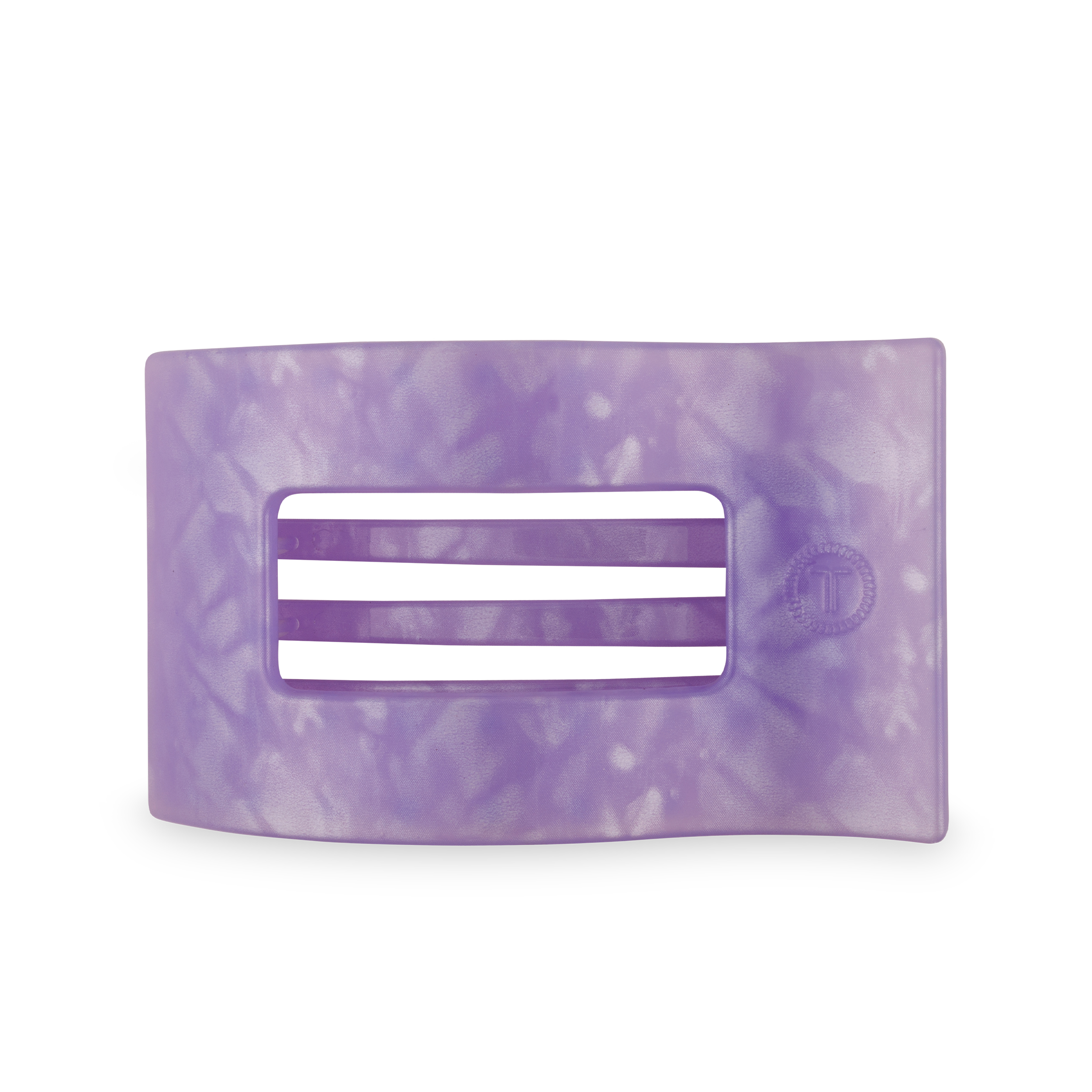 TELETIES - Flat Rectangle Hair Clip | Large | Lavender Mist