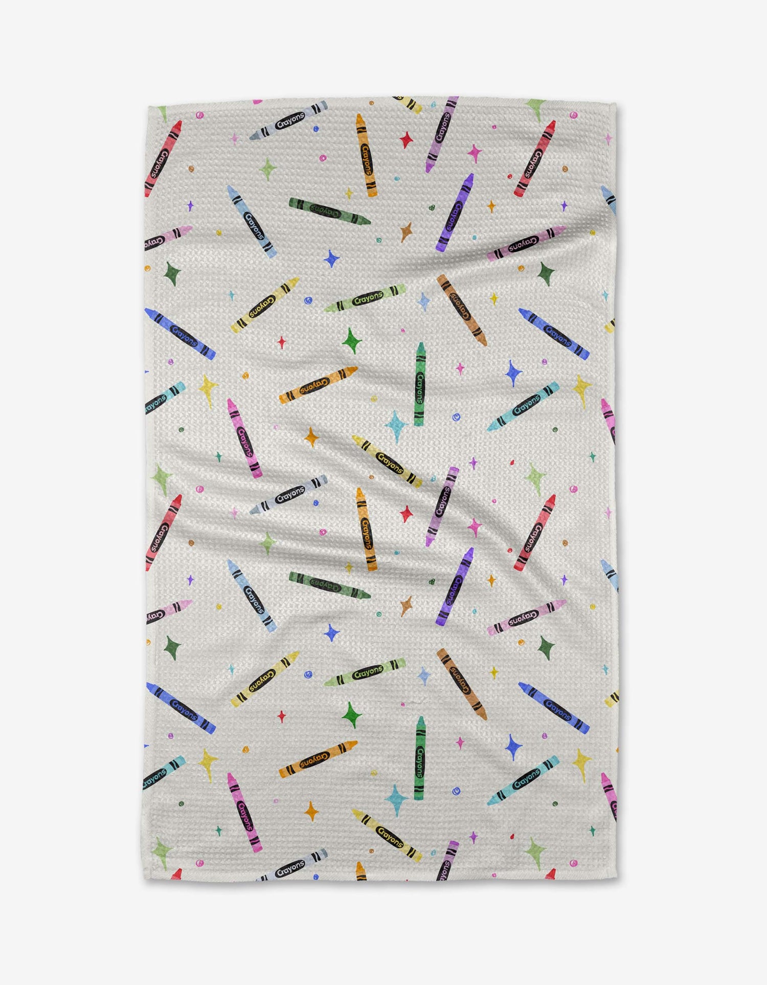 Colored Crayons Tea Towel