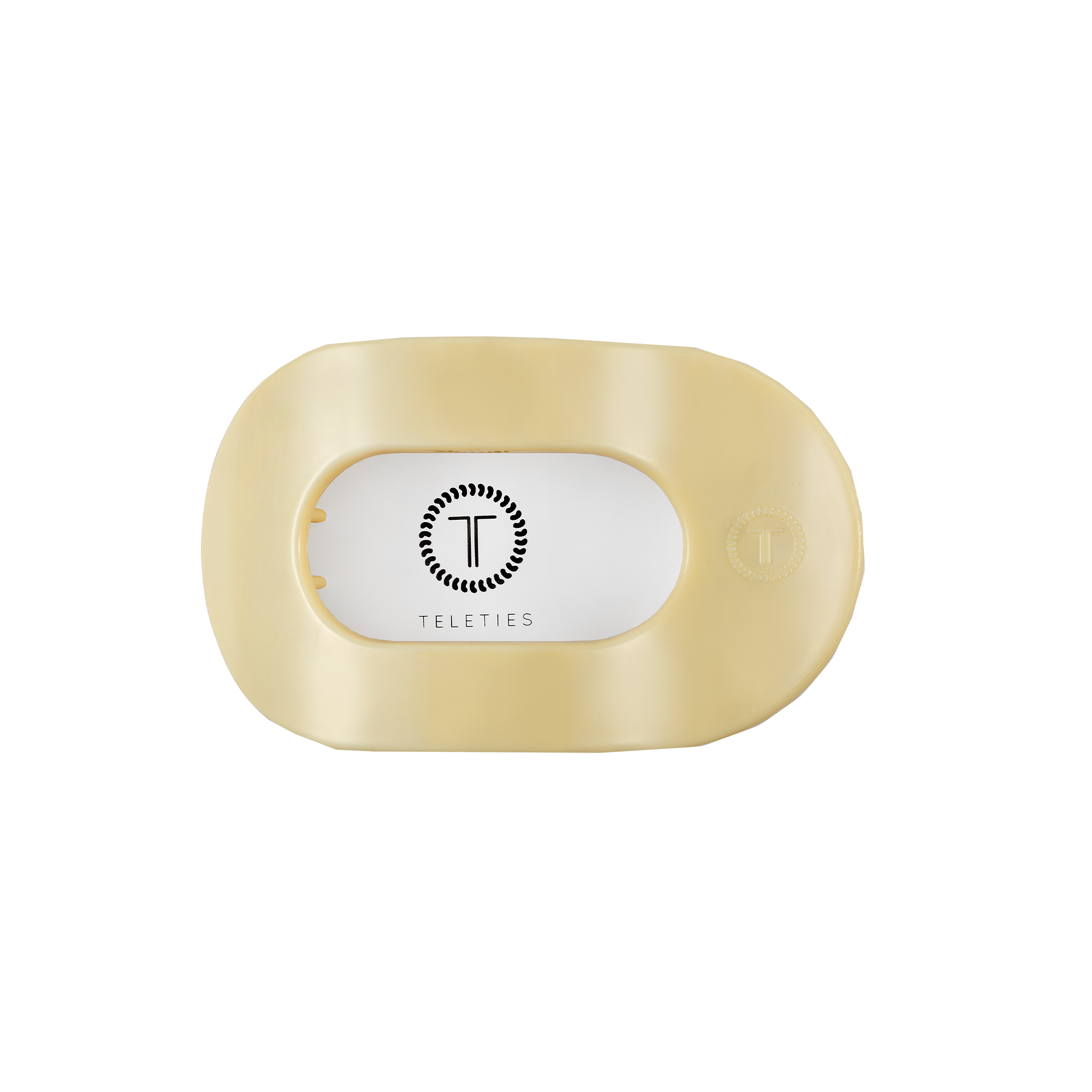 Flat Round Hair Clip | Small | Butter Yellow