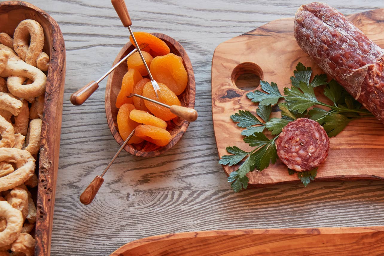 Italian Olivewood Aperitivo Bowls