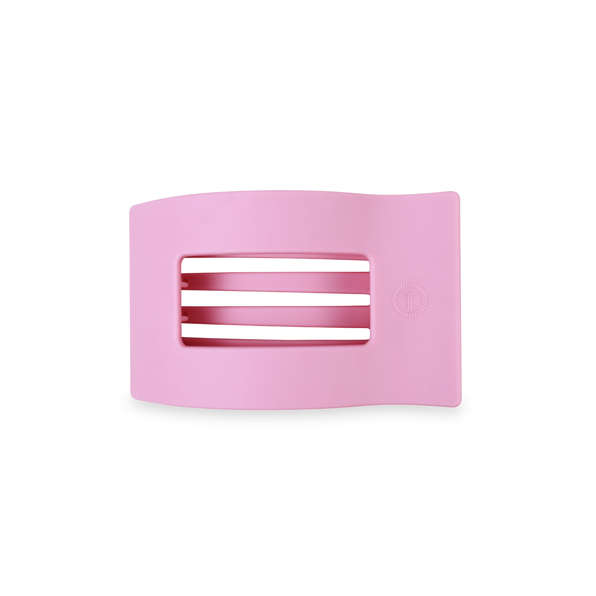 TELETIES - Flat Rectangle Hair Clip | Small | Merry Pinkmas
