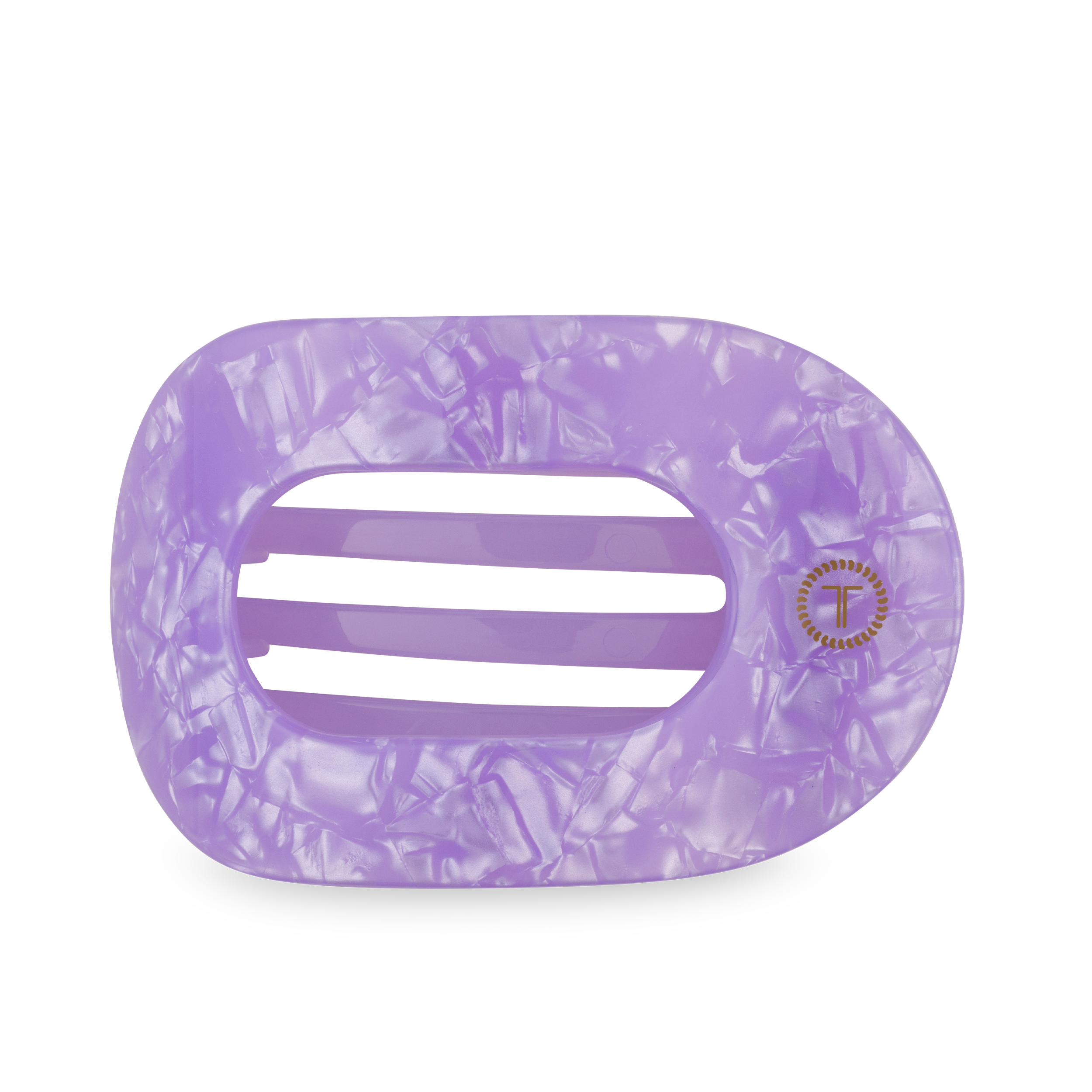 TELETIES - Flat Round Hair Clip | Large | Lavender Mist