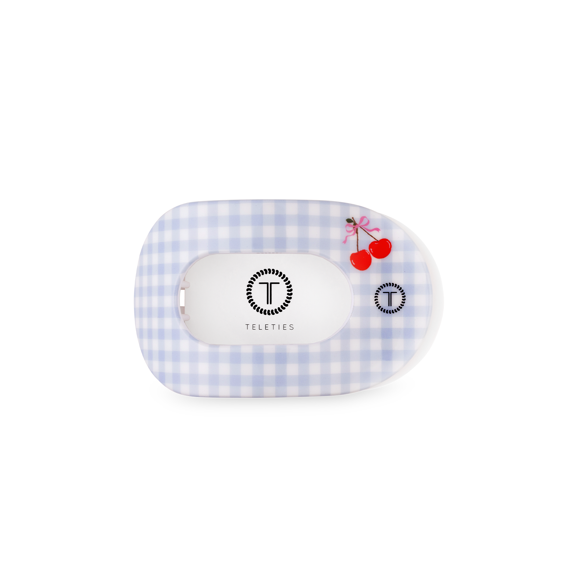 TELETIES - Flat Round Hair Clip | Small | Basket of Cherries