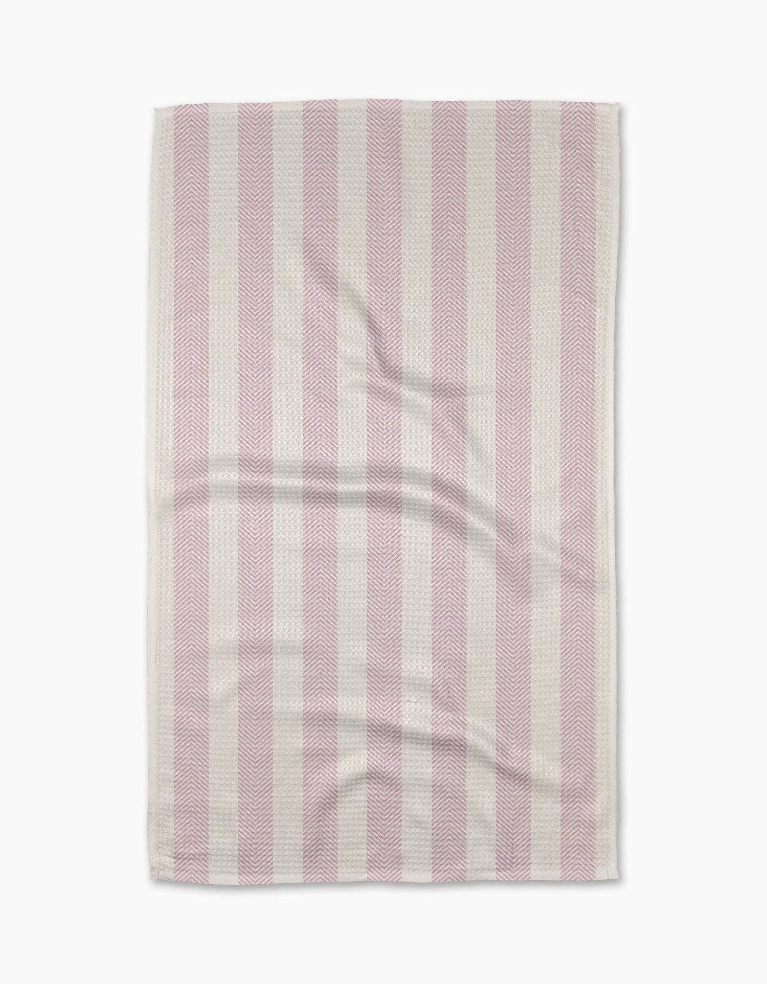 Geometry - Pink Chevron Stripe Tea Towel