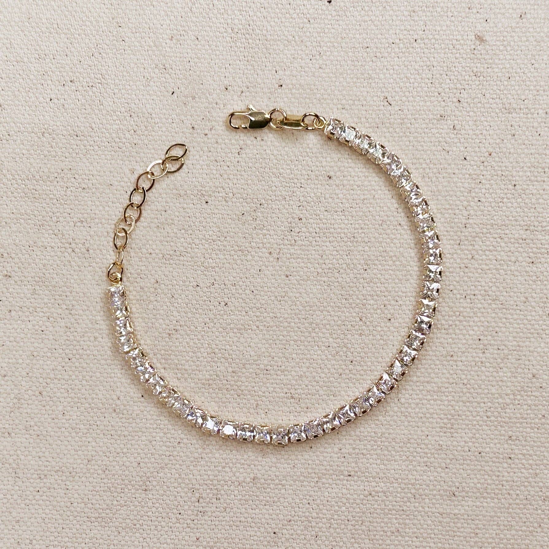 GoldFi - 18k Gold Filled 3mm CZ Tennis Bracelet