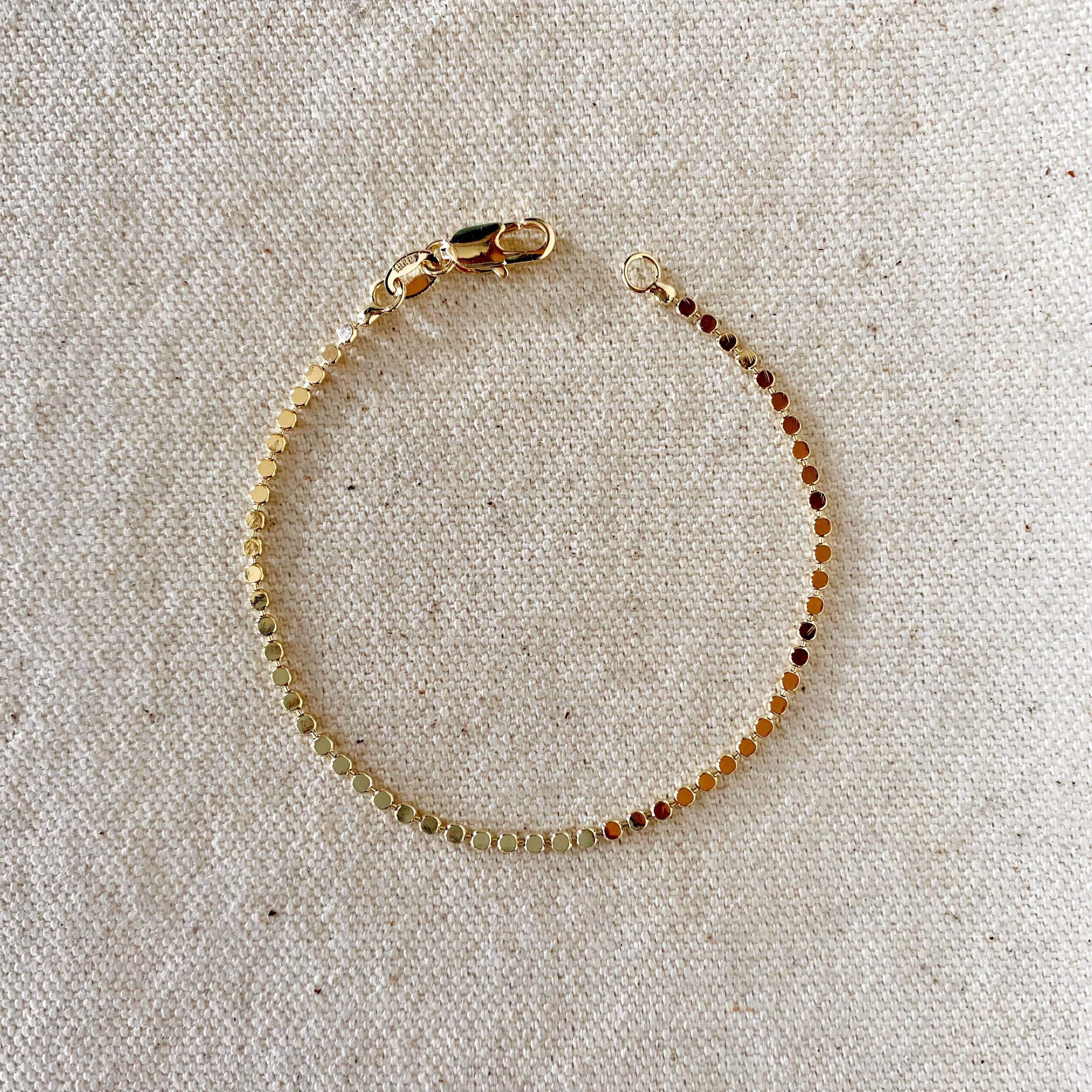 GoldFi - 18k Gold Filled 2mm Dot Ball Bracelet