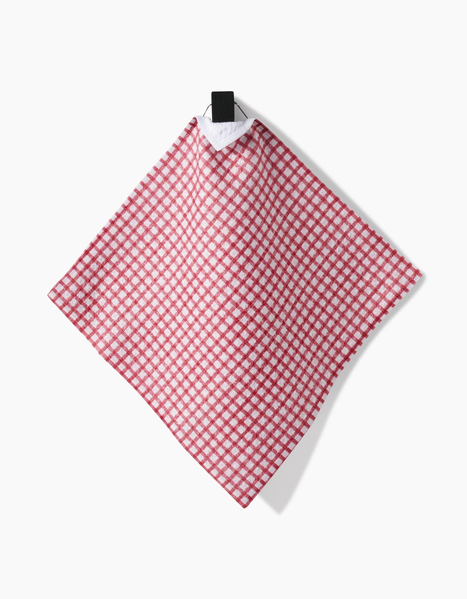 Fireside Plaid Red Dishcloth Set