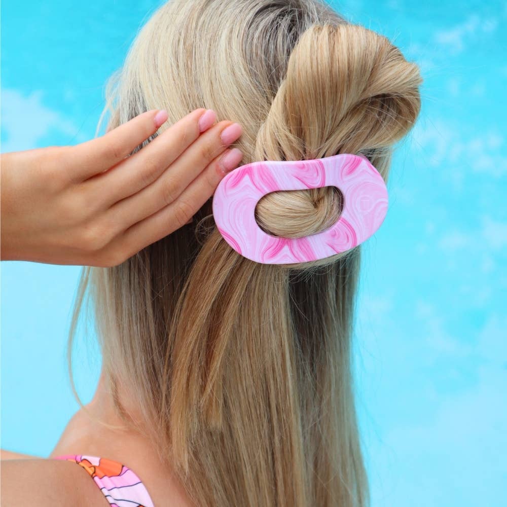TELETIES - Pinch Me! | Medium | Flat Round Hair Clip