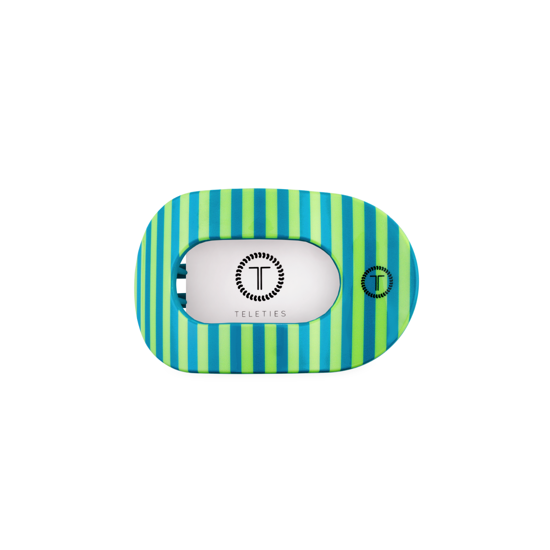 TELETIES - Cabana Cutie | Small | Flat Round Hair Clip