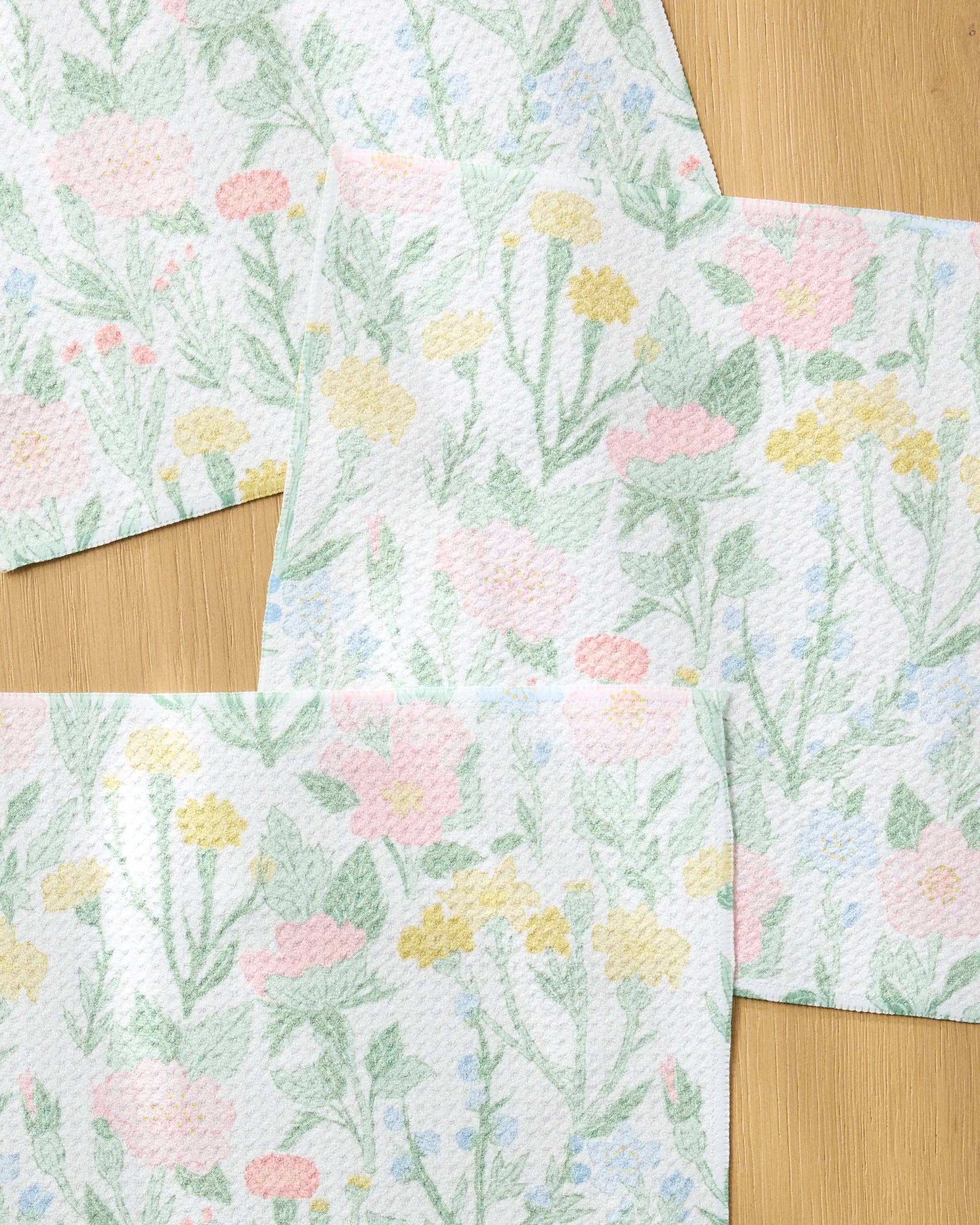 Geometry - Wildflowers in Bloom Dishcloth Set