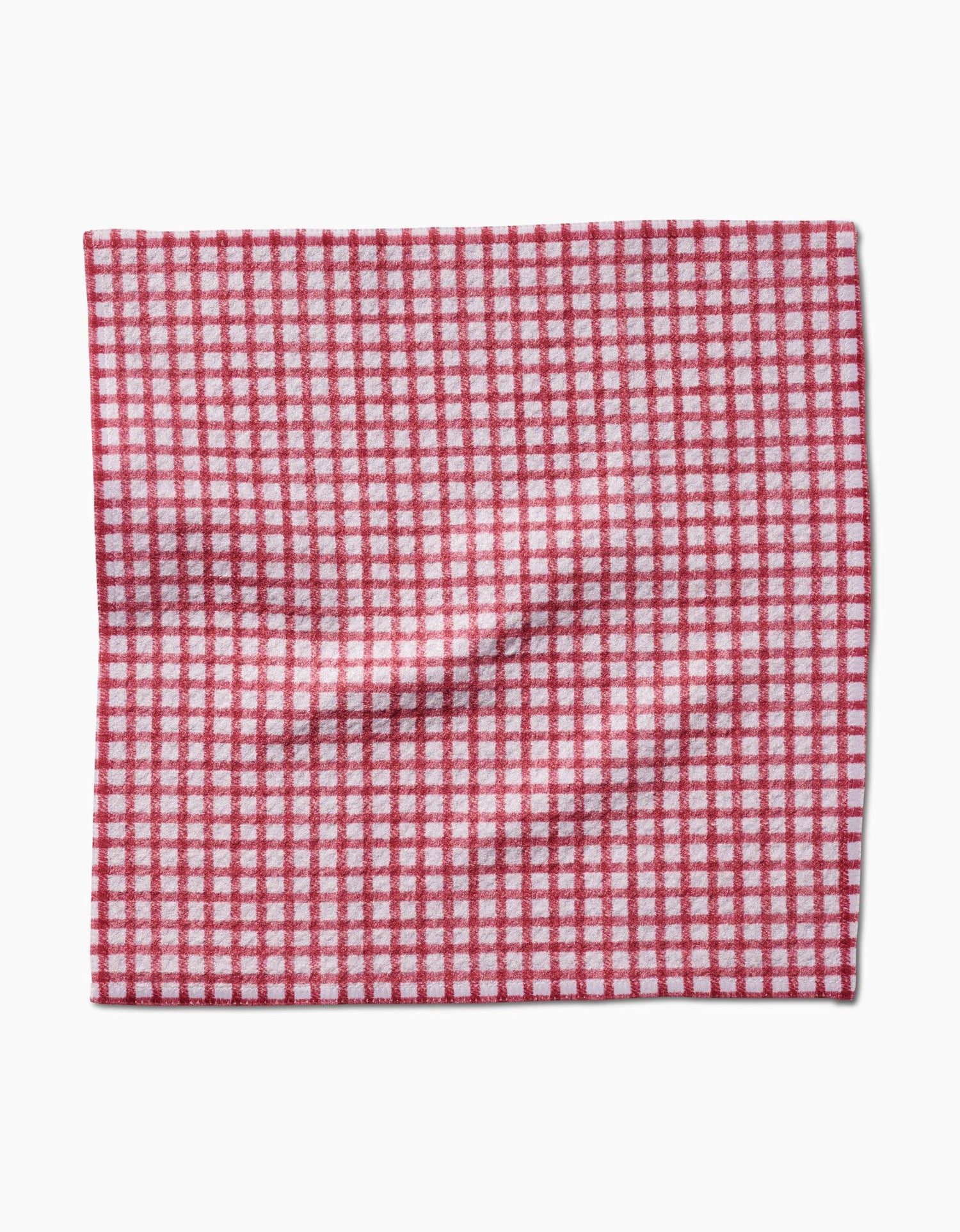 Fireside Plaid Red Dishcloth Set