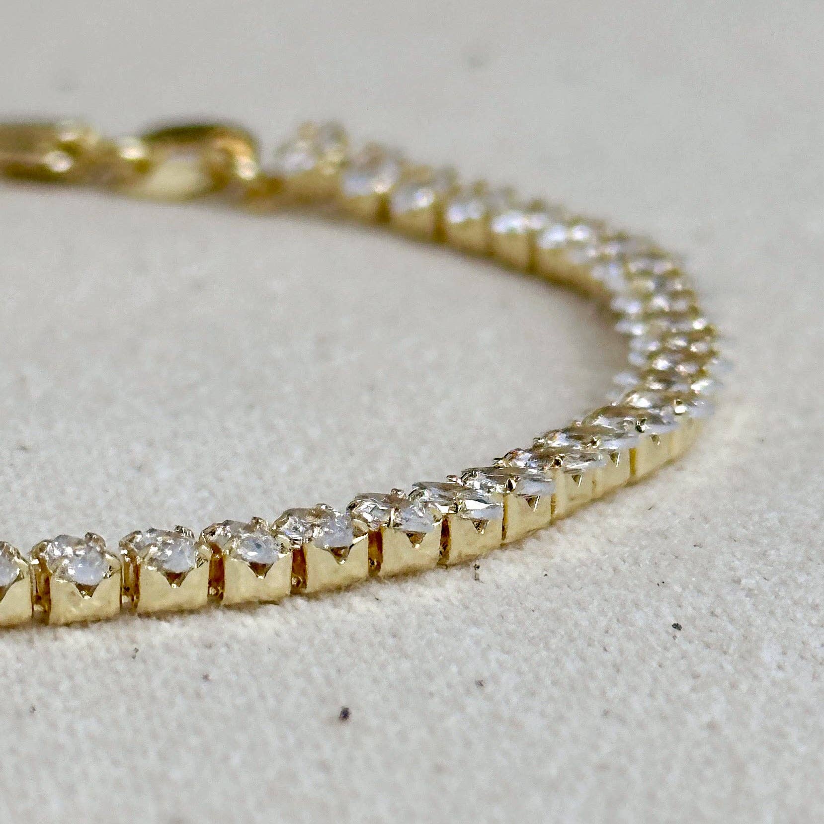 GoldFi - 18k Gold Filled 4mm Marquise Tennis Bracelet