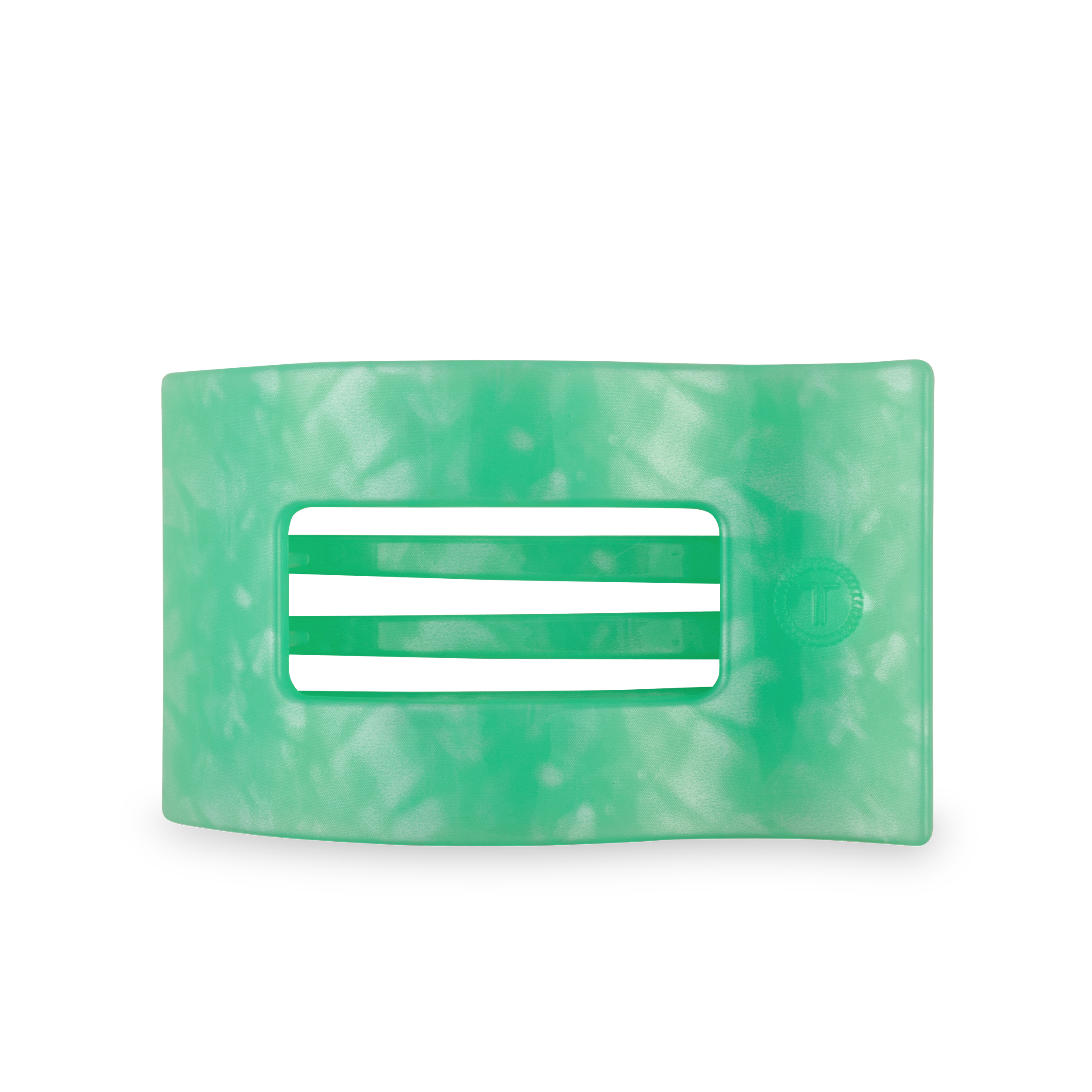 TELETIES - Flat Rectangle Hair Clip | Large | Spring Splash