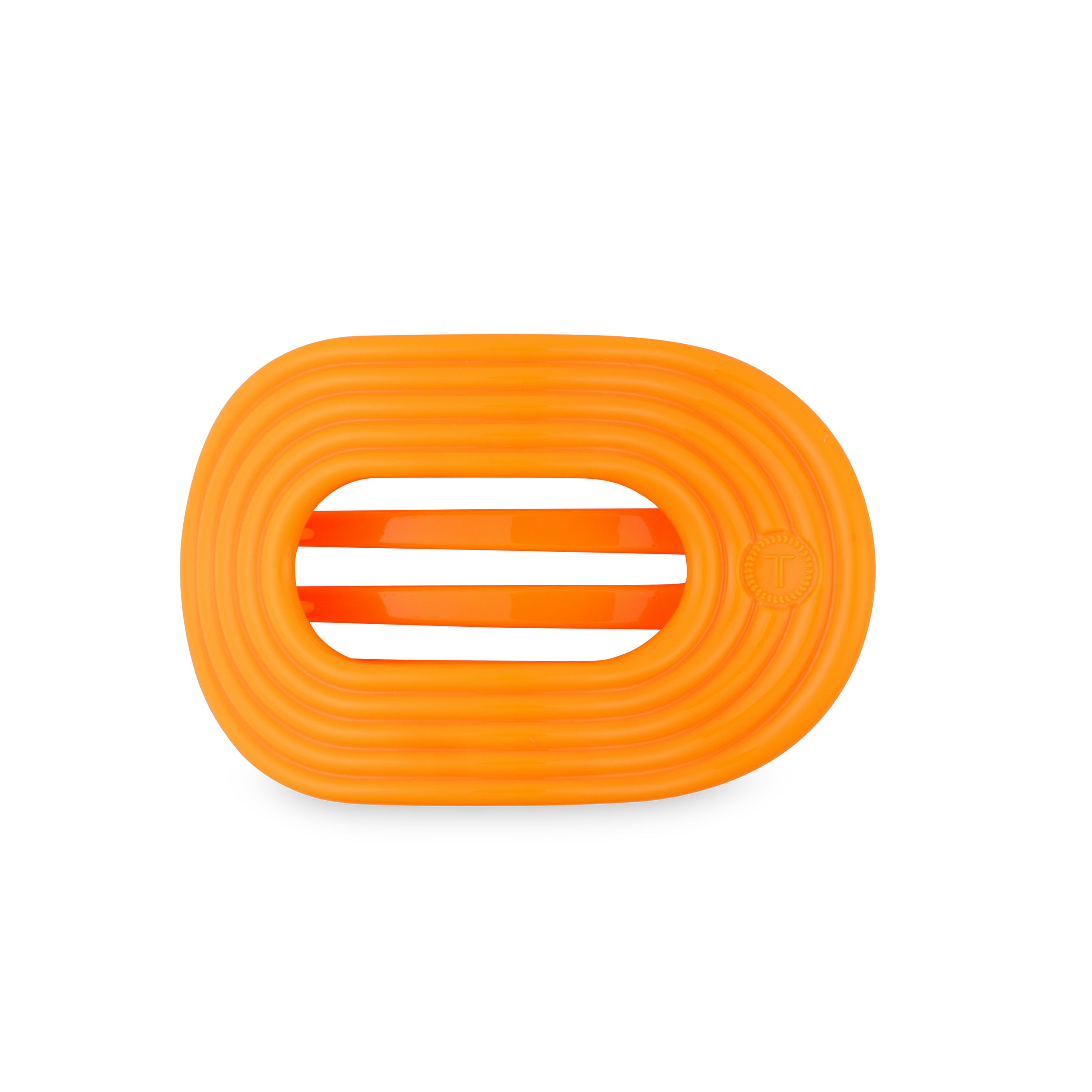 TELETIES - Flat Round Hair Clip | Medium | Day Rave