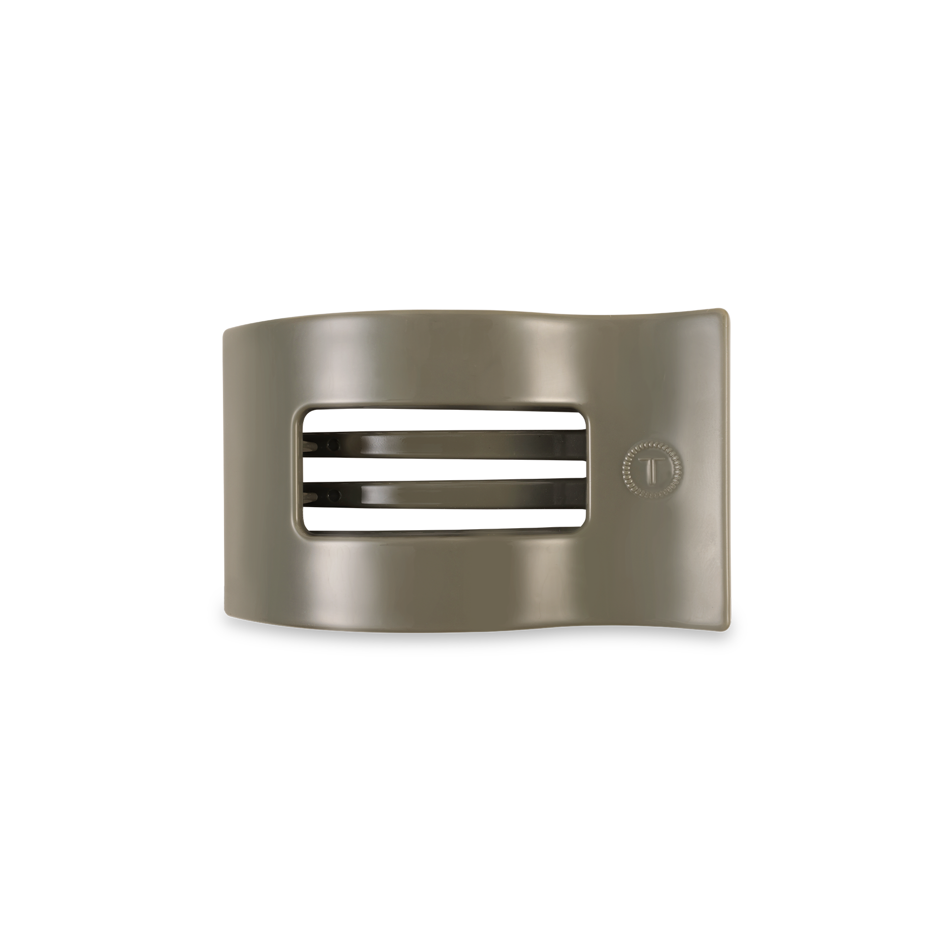 TELETIES - Flat Rectangle Hair Clip | Small | Sage It Ain&