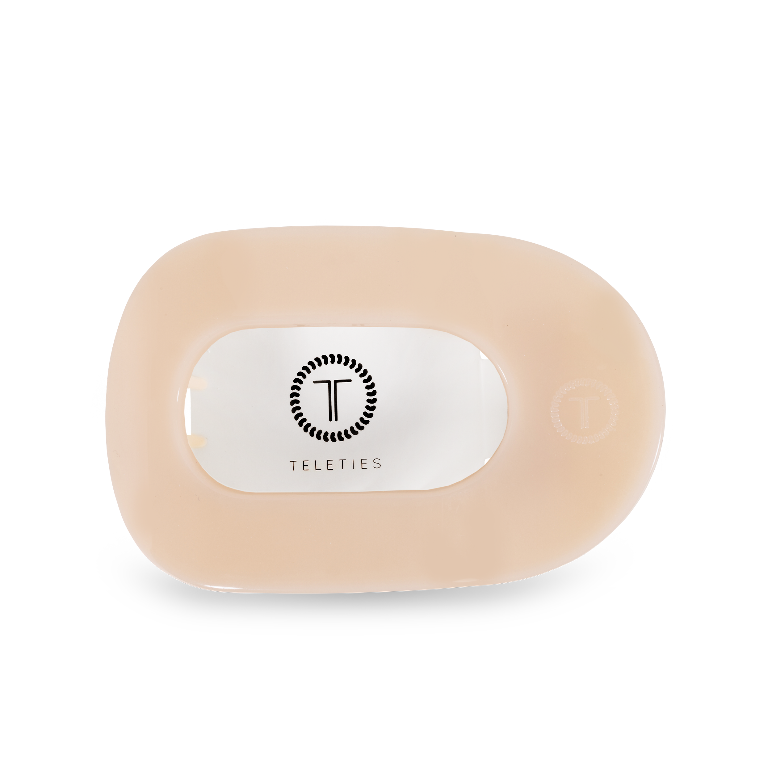 Round Flat Hair Clip | Medium | Almond Beige