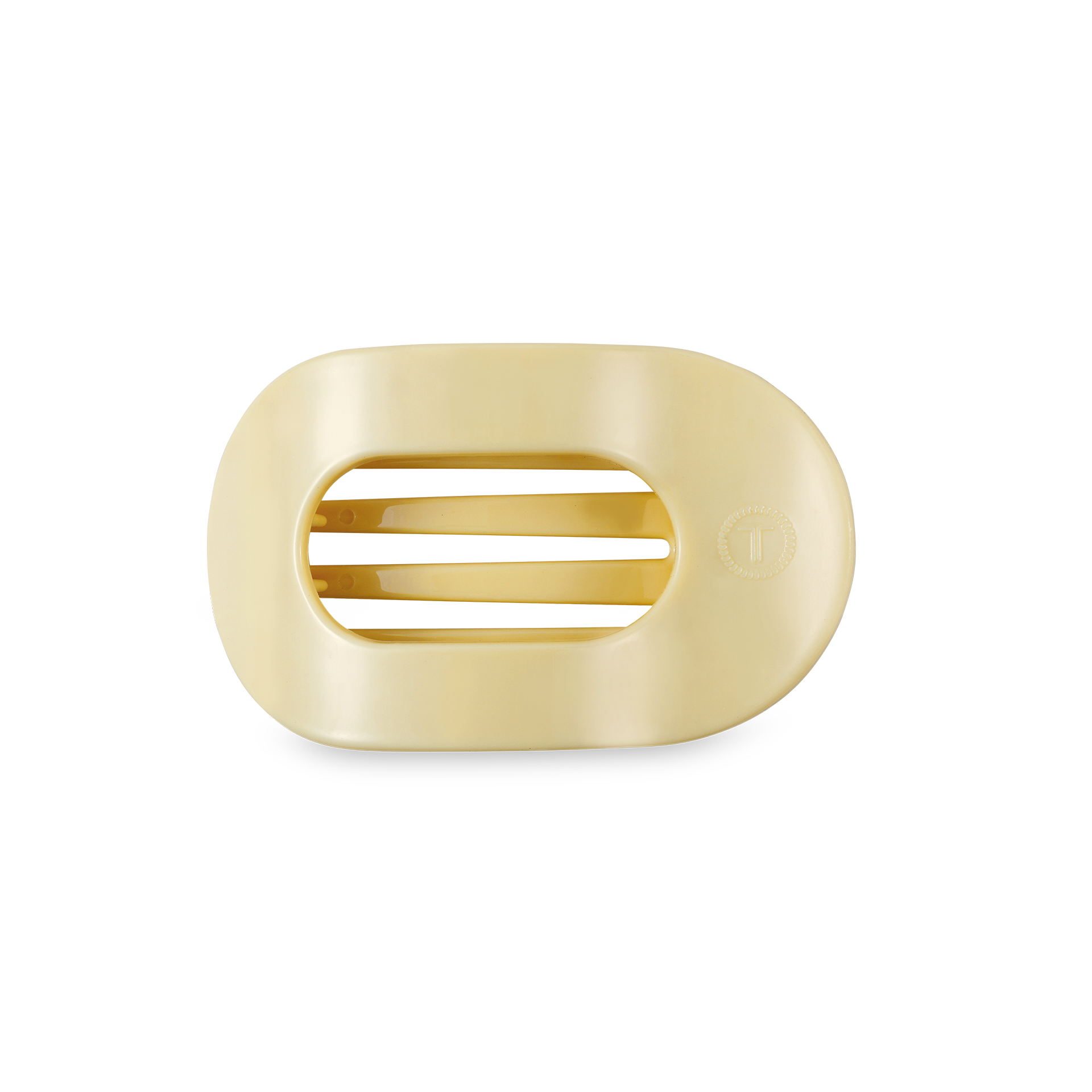 Flat Round Hair Clip | Small | Butter Yellow