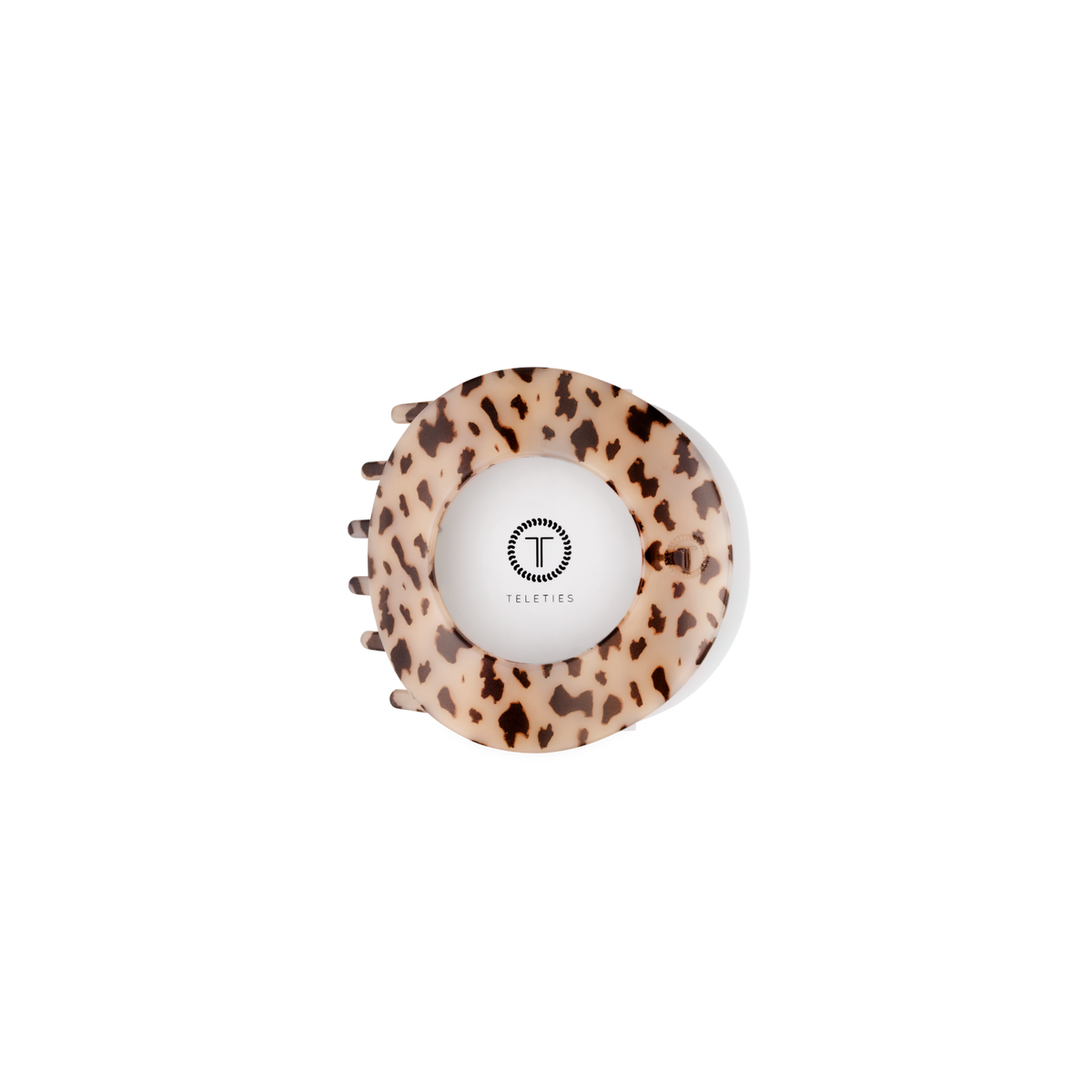 TELETIES - Blonde Tortoise | Small | Flat Circle Hair Clip