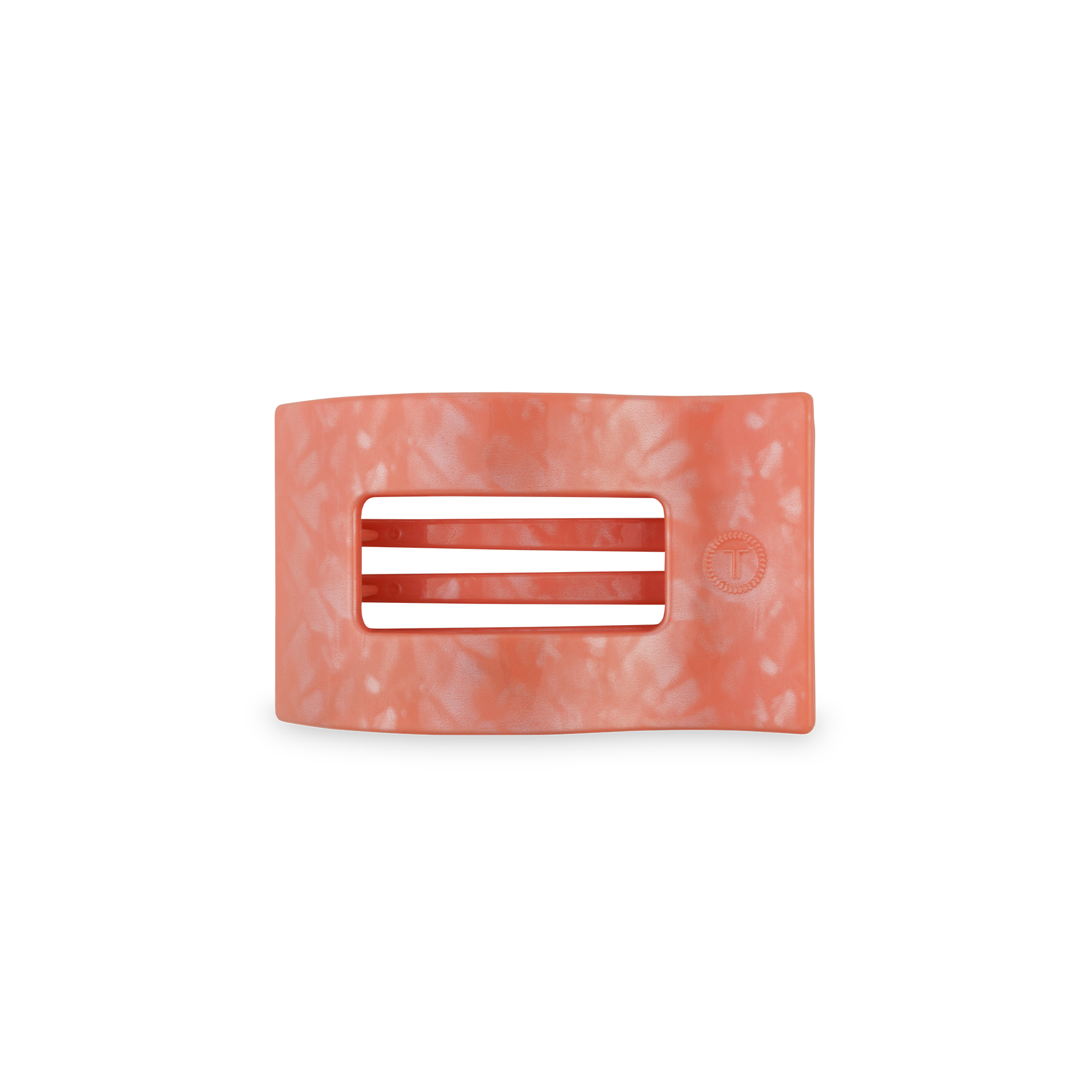 TELETIES - Flat Rectangle Hair Clip | Small | Dreamsicle