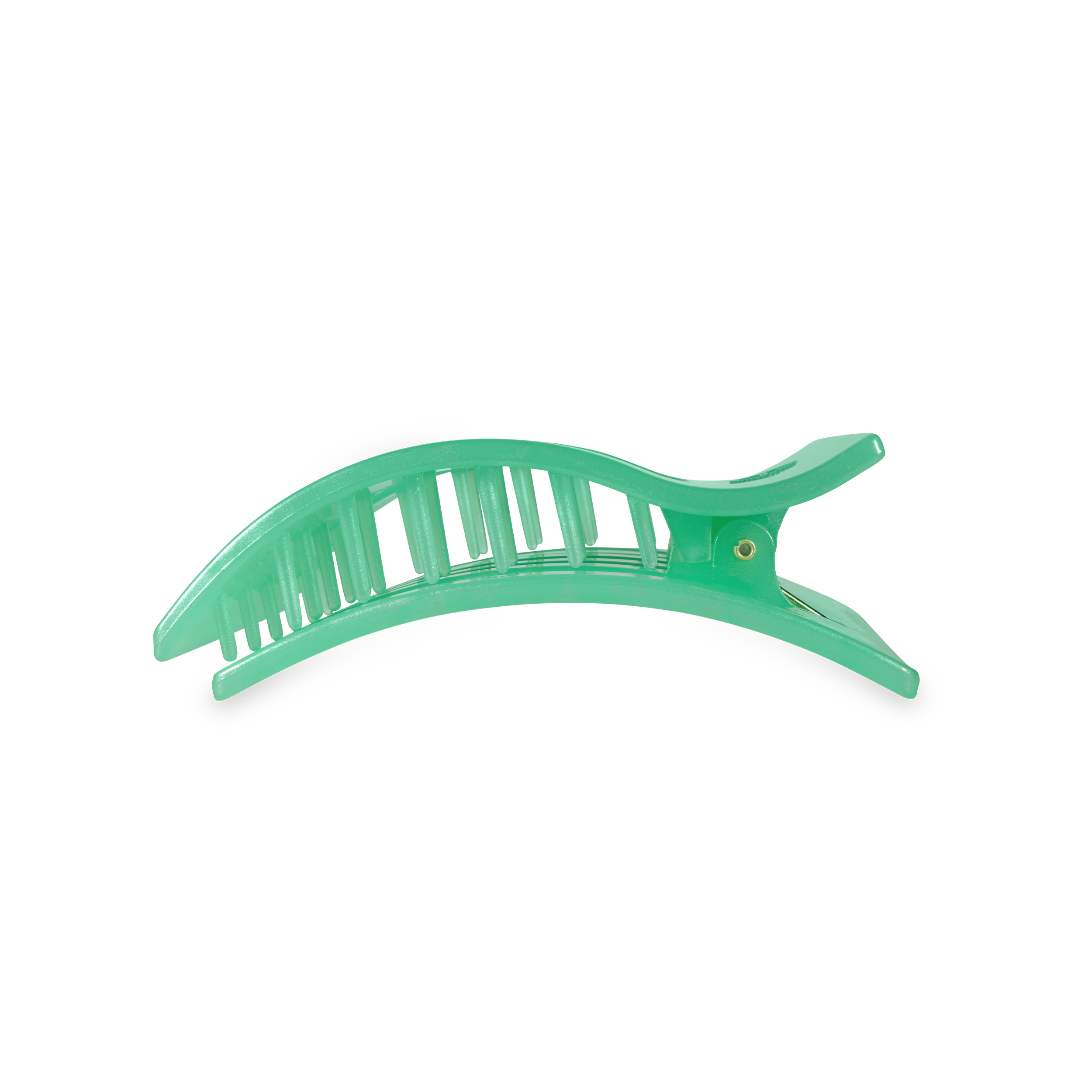 TELETIES - Flat Rectangle Hair Clip | Medium | Spring Splash