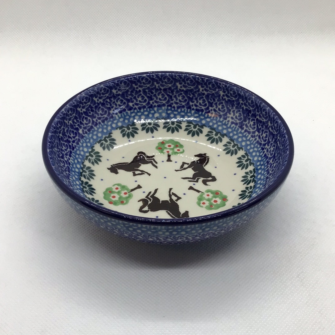 Brown Horse Shallow Bowl 5"