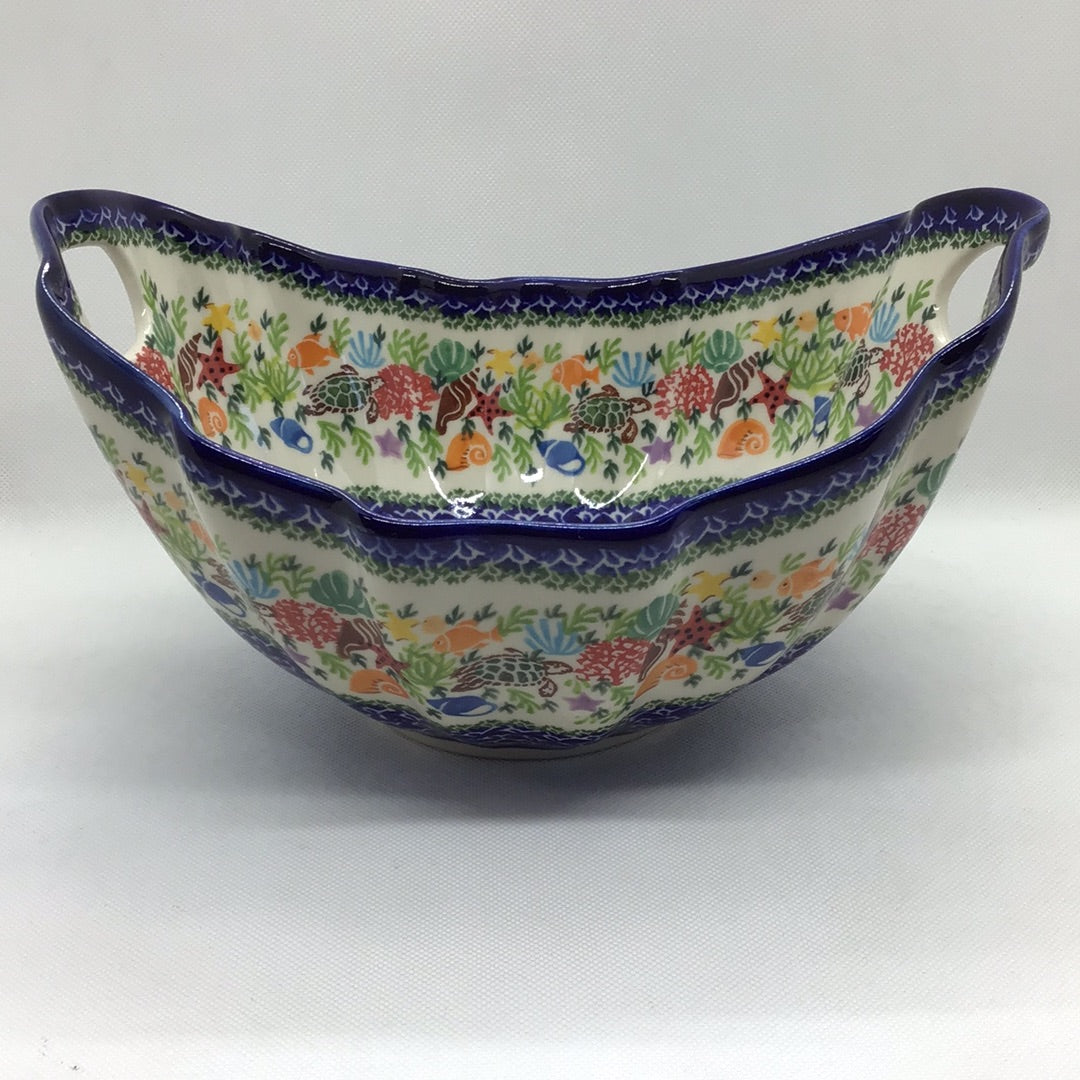 KALICH Under the Sea Fluted Oval Bowl
