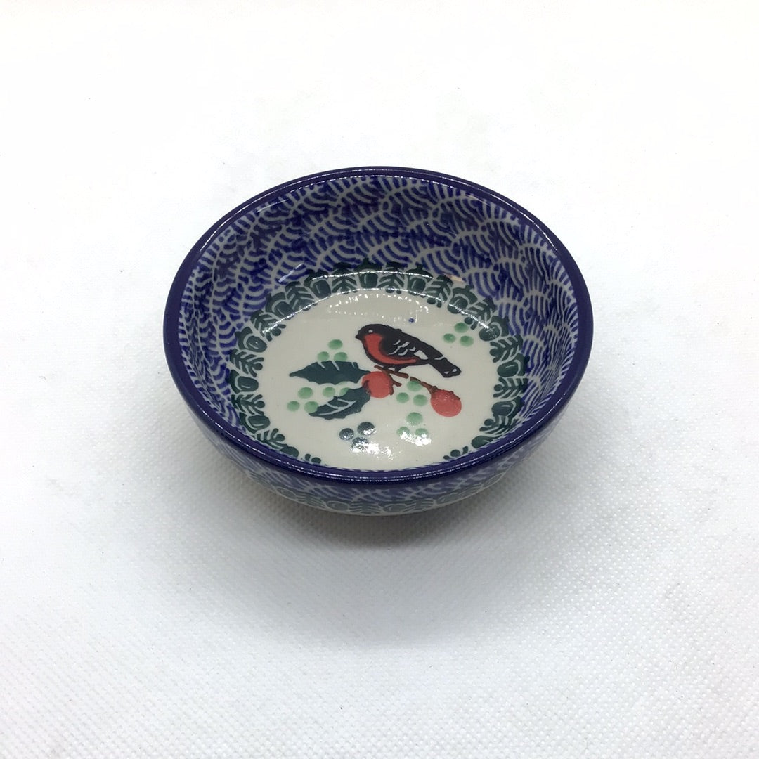 Red Robin Tiny Round Bowl 3.5"