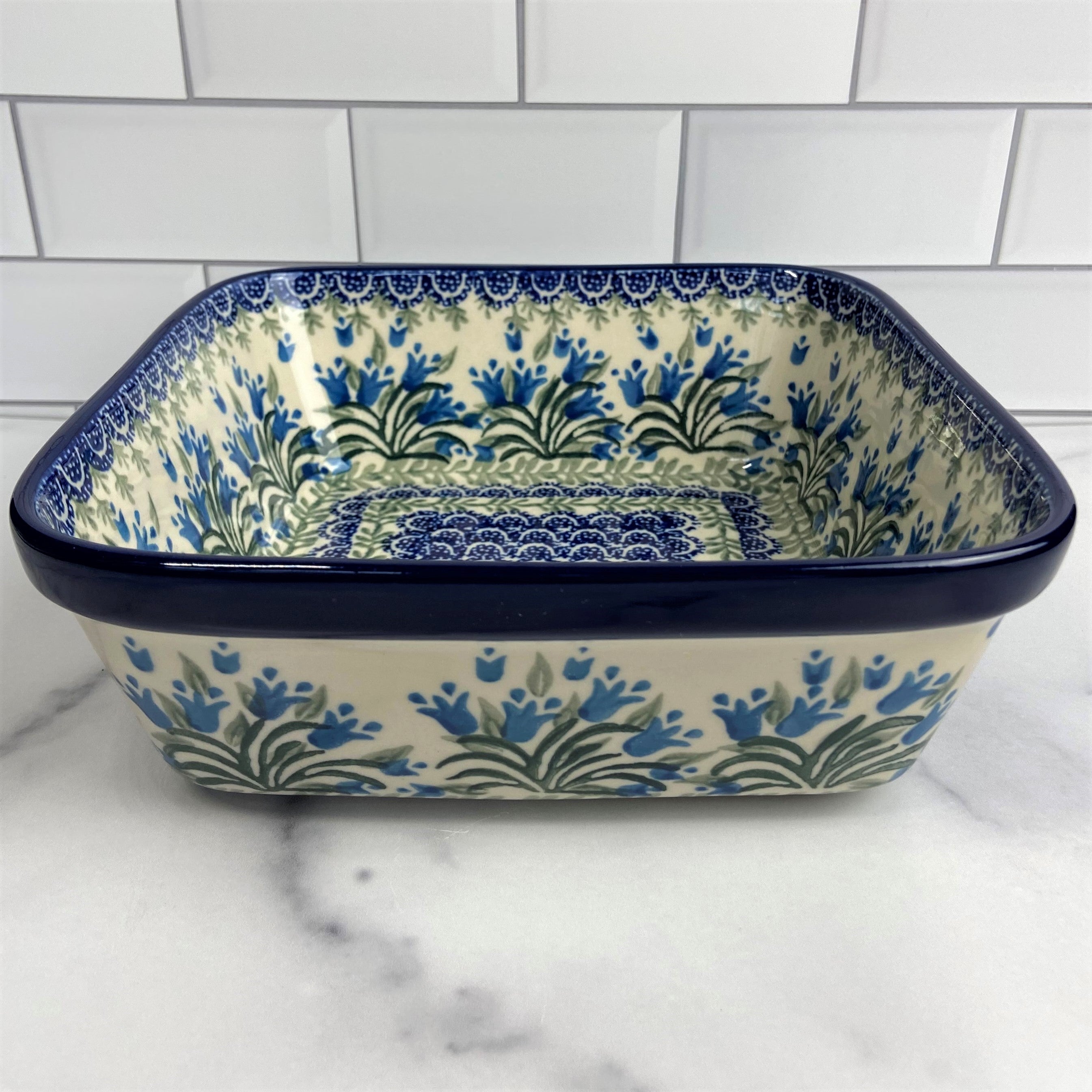 Blue Bells Square Baker 8"