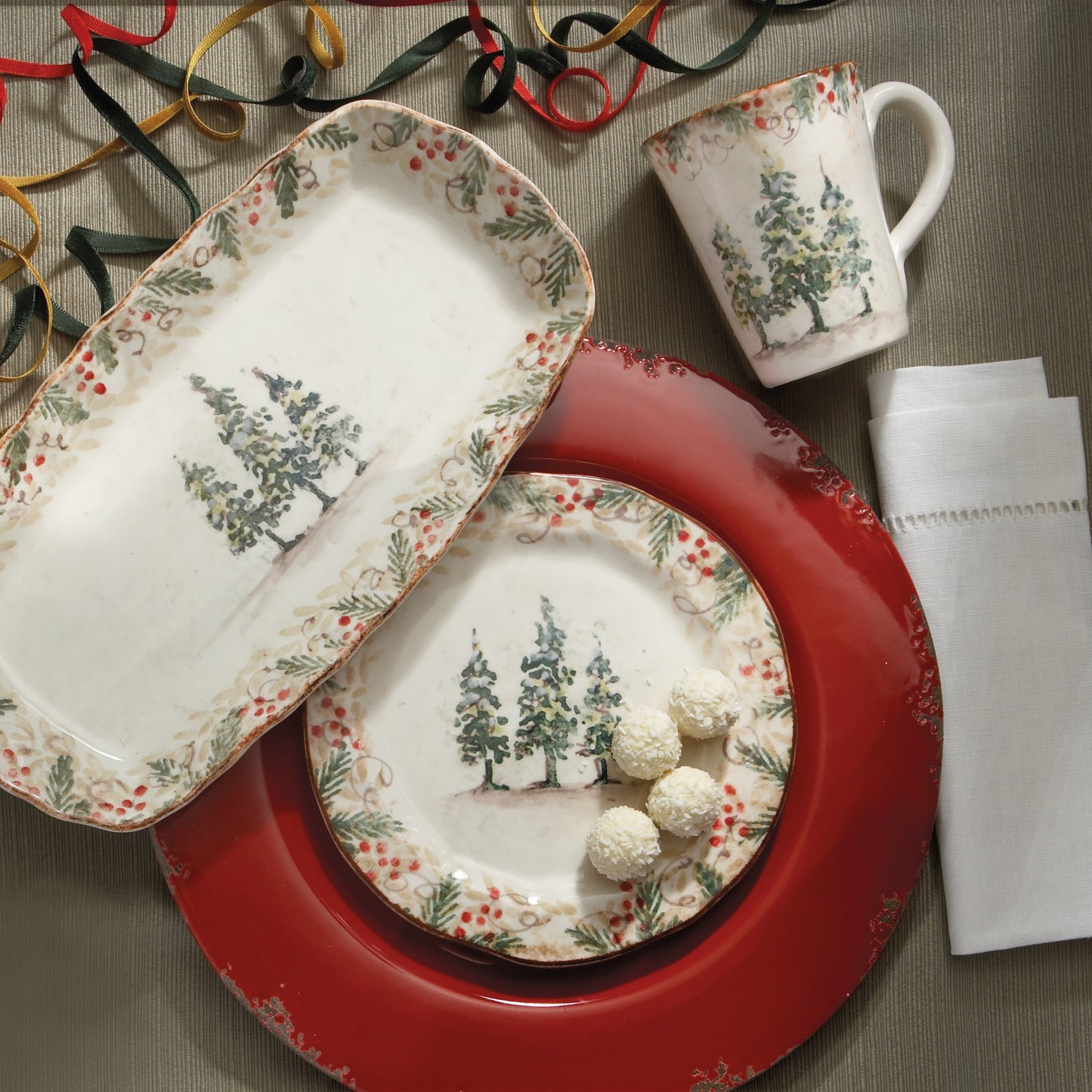 Natale Salad/Dessert Plate