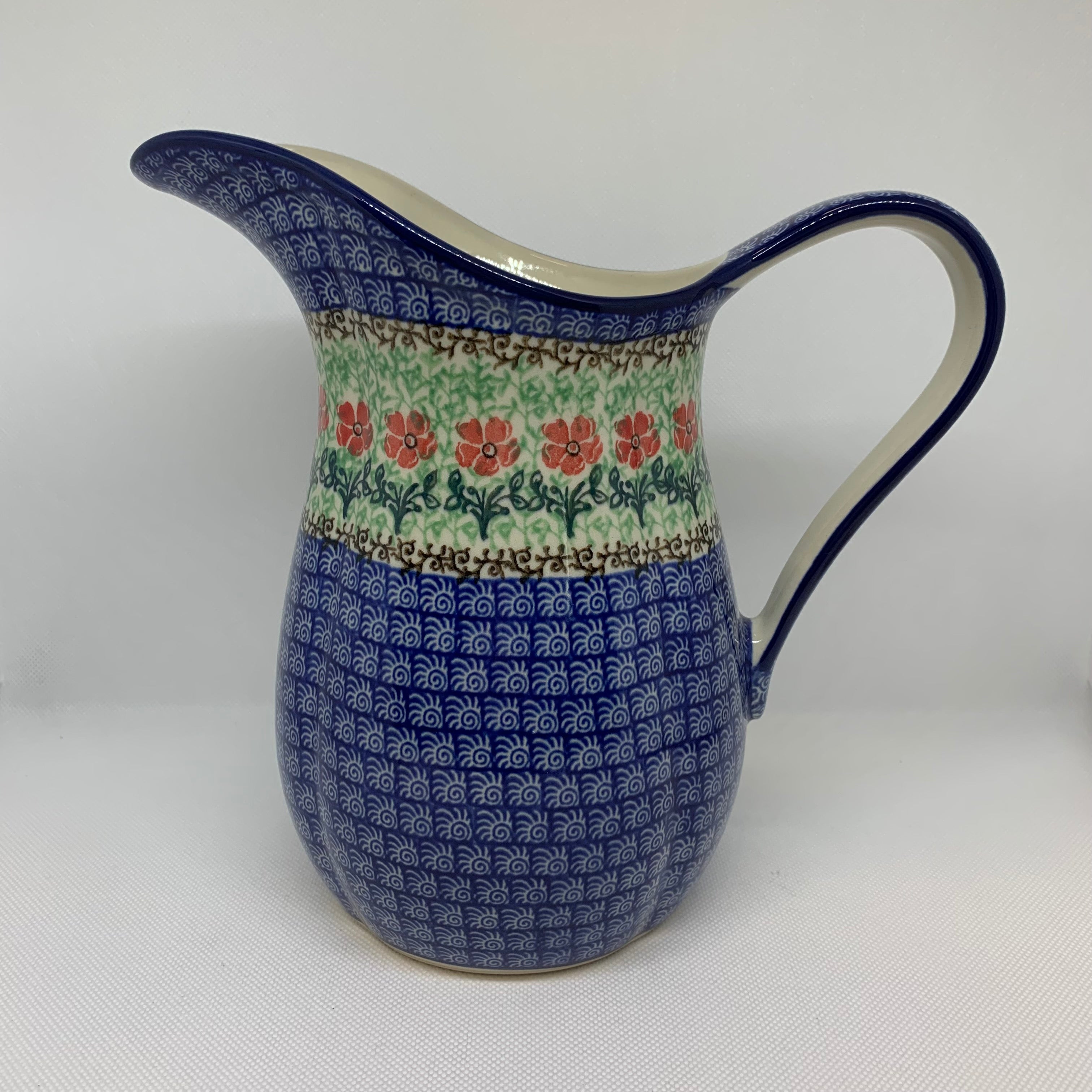 Red Daisies Pitcher 43 oz