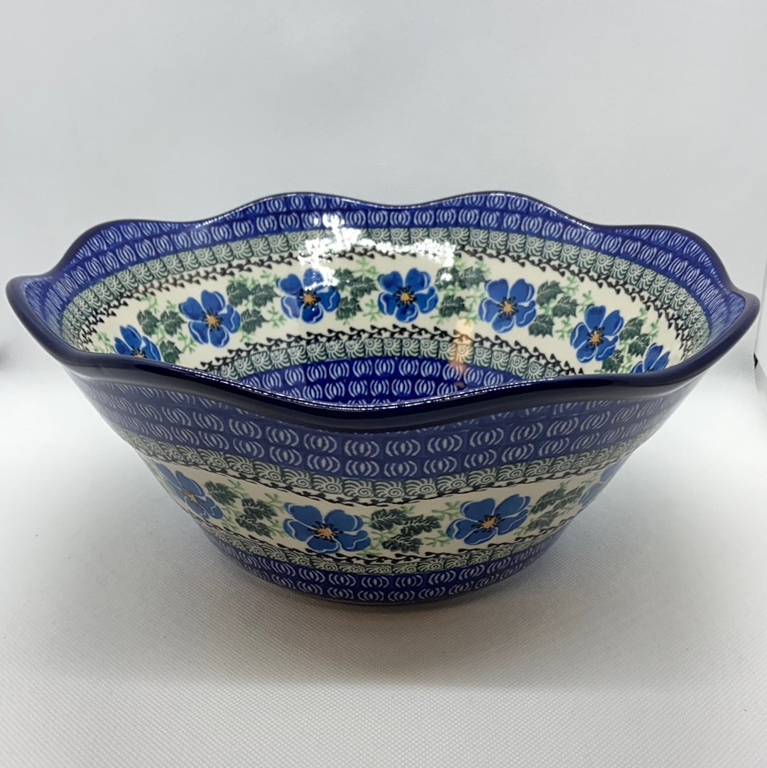 Morning Glory Wavy Edge Bowl 10"