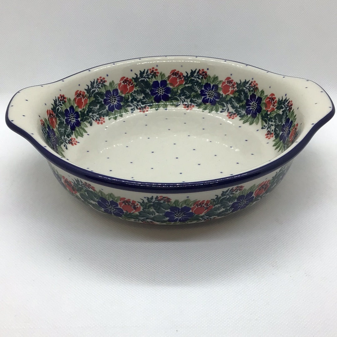 Garden Party Round Baker w/Grips 8"