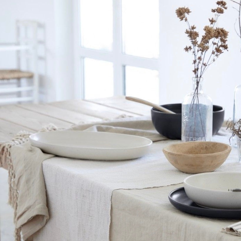 Pacifica Vanilla Oval Platter