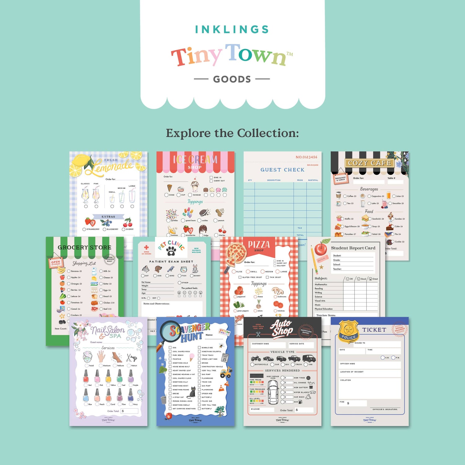 Inklings Tiny Town™ Play Notepad - Grocery Store