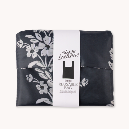 Elyse Breanne Design - Midnight Damask Reusable Bag