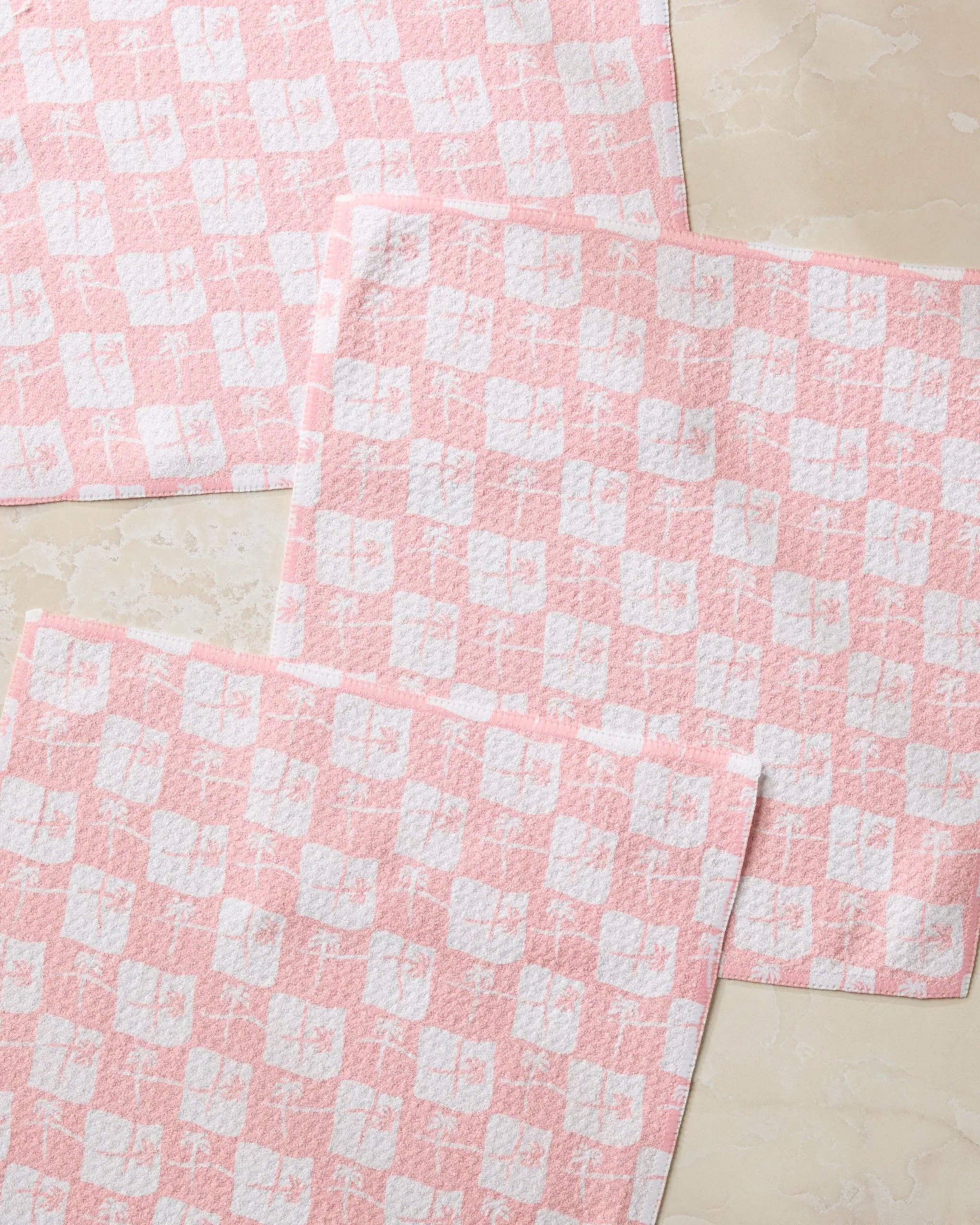 Geometry - La Brisa Pink Dishcloth Set