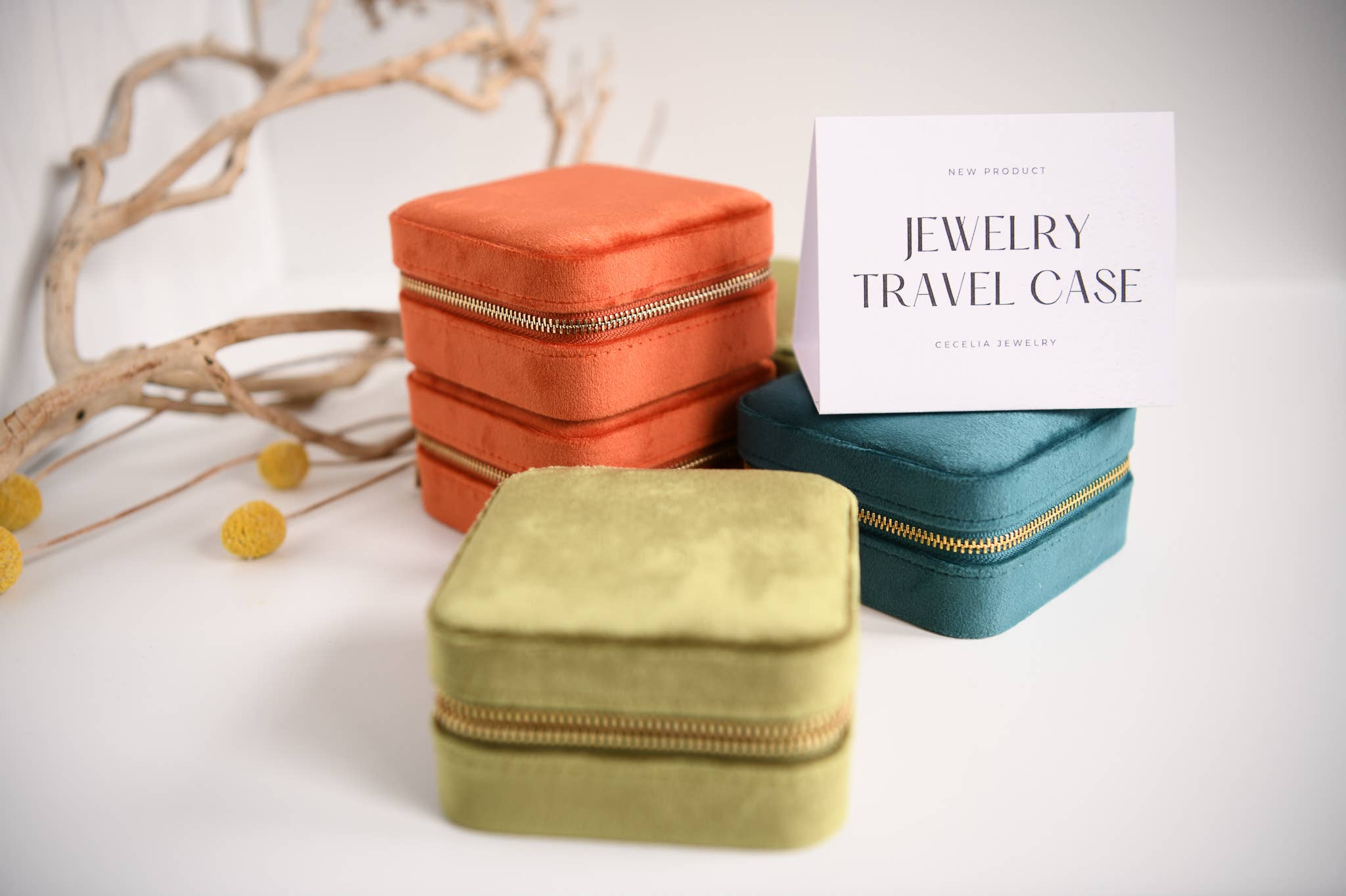 Square Jewelry Travel Cases